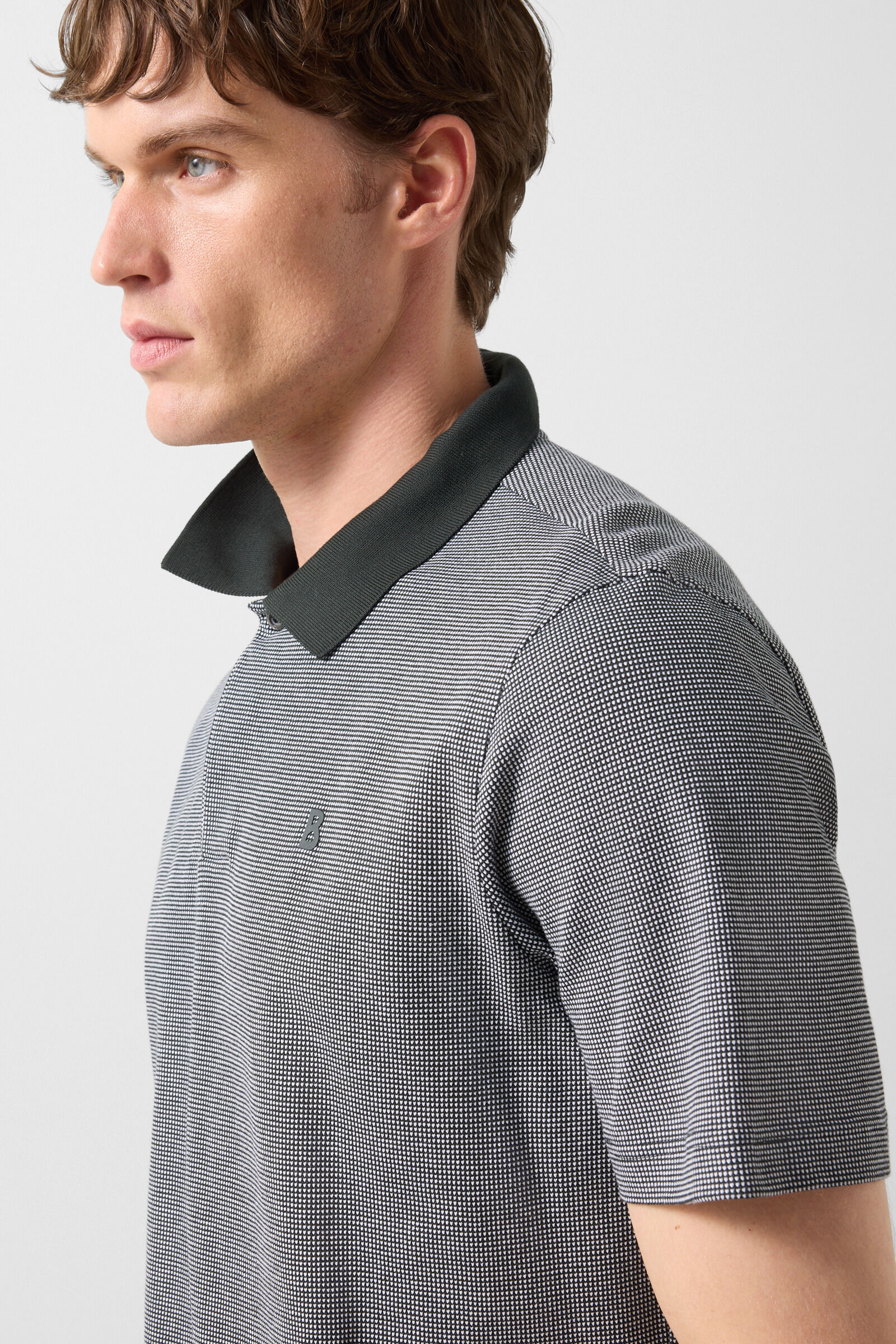 Polo-Shirt Wynn Oliv-Gr&uuml;n/Wei&szlig;