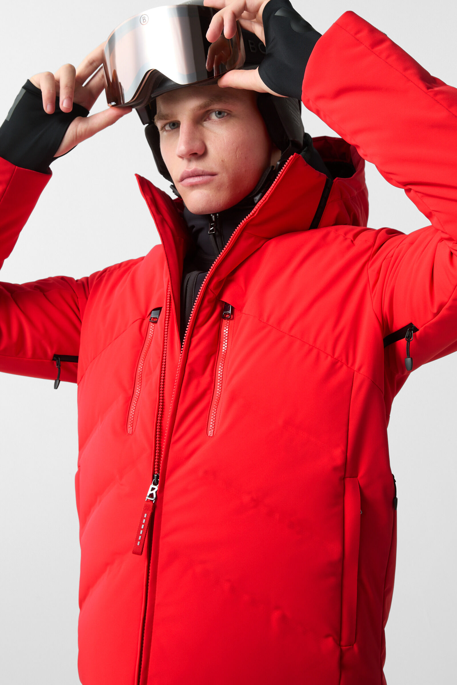 Jervis down ski jacket Red