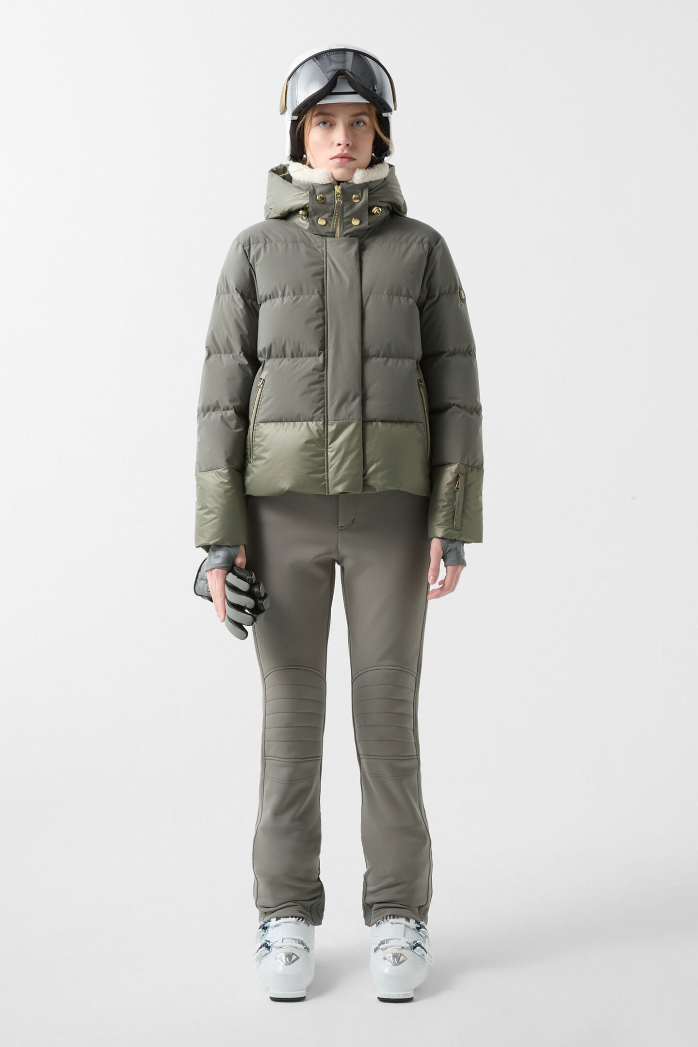 Doudoune de ski Maja Vert olive