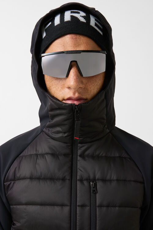Anian softshell quilted jacket Black
