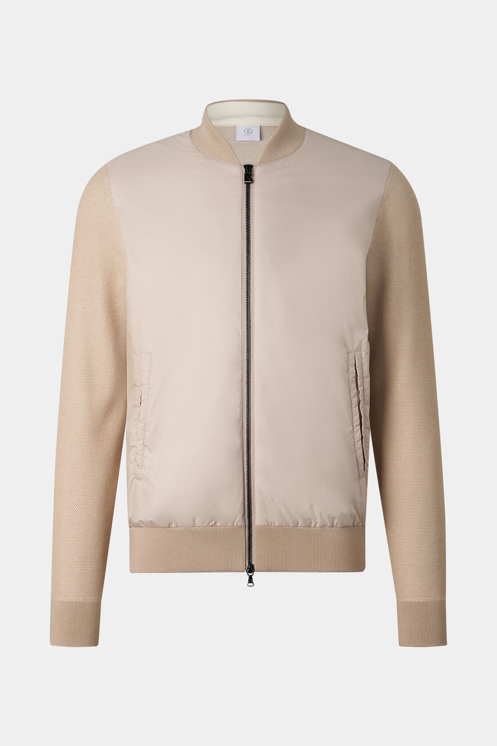 Zisco hybrid knit jacket Beige