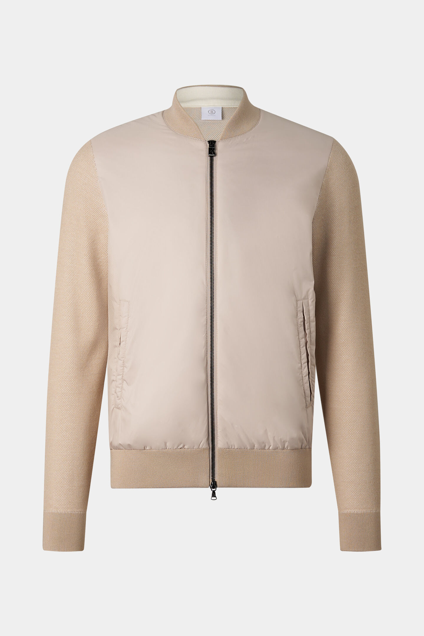 Zisco hybrid knit jacket Beige
