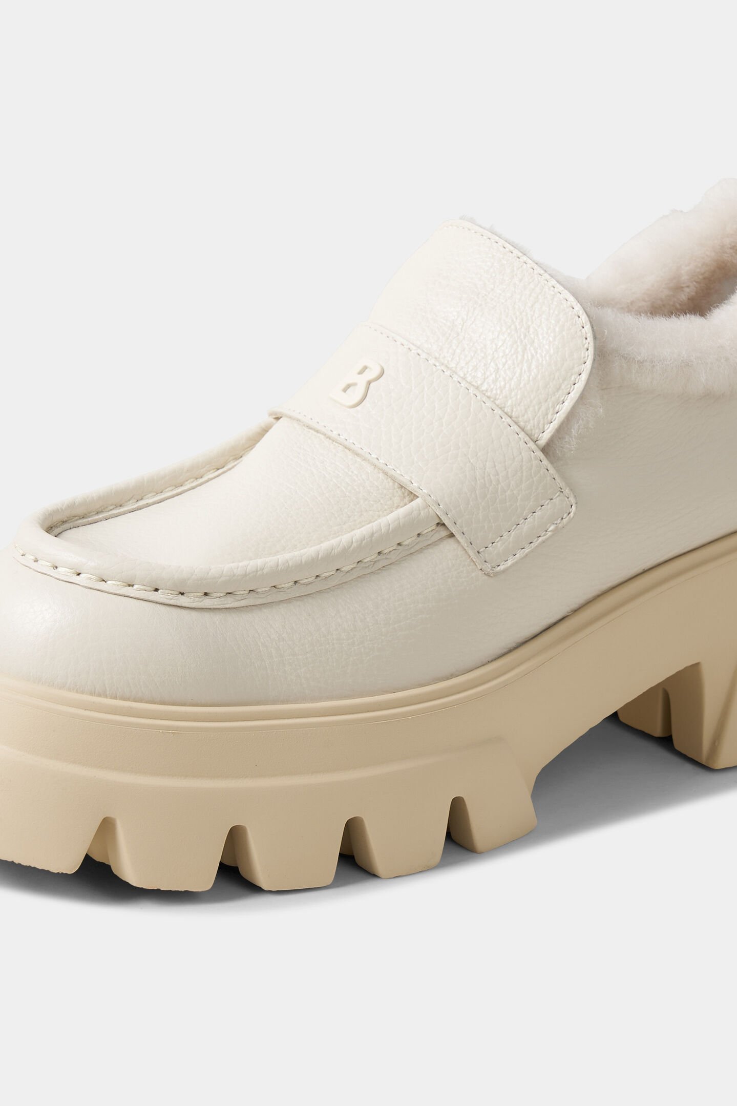 Chaussures à plateforme Sapporo Blanc cassé