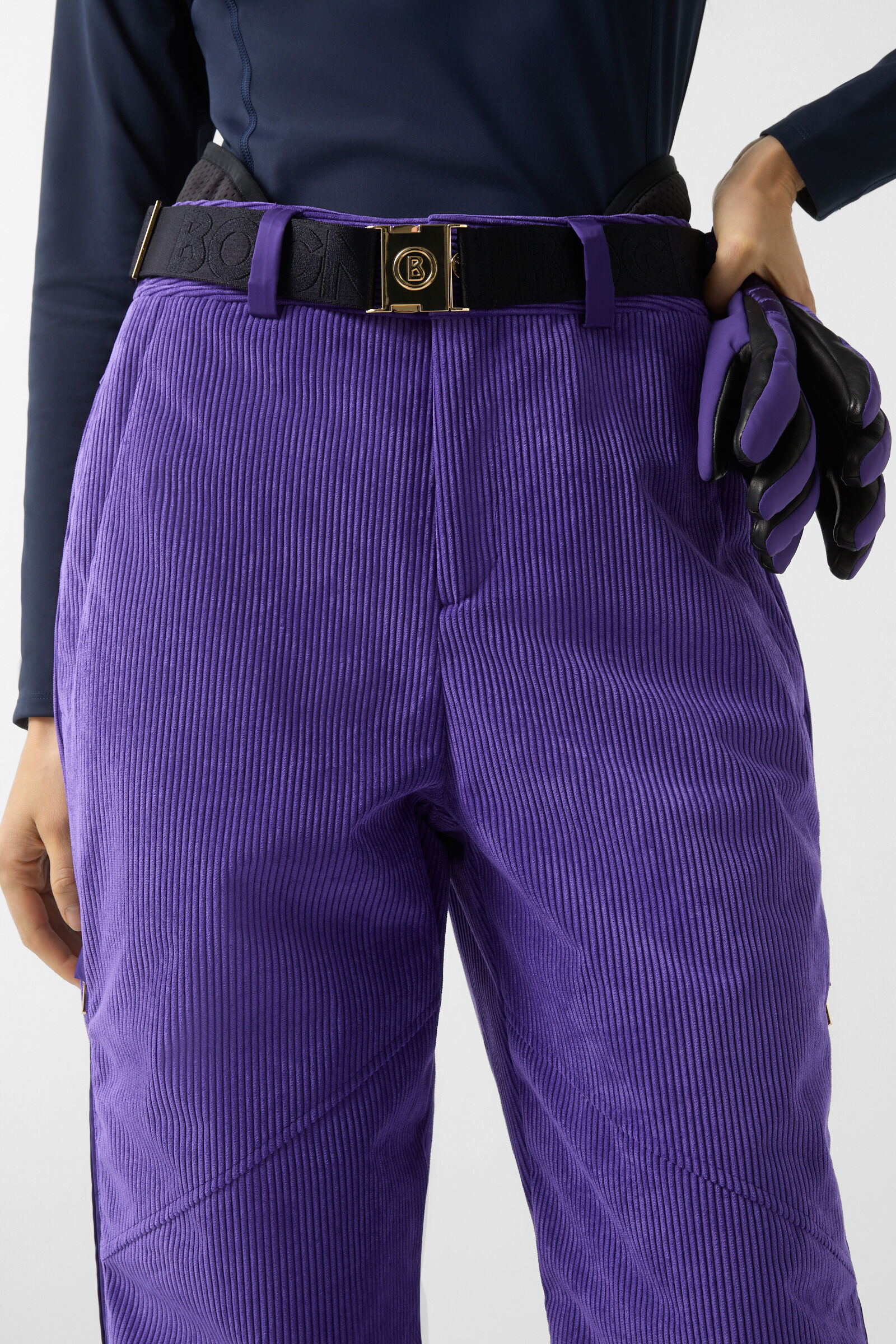 Corduroy ski trousers Any Violet
