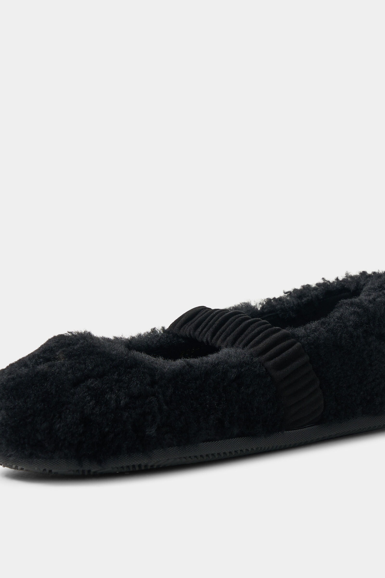 Lambskin ballerina flats Black