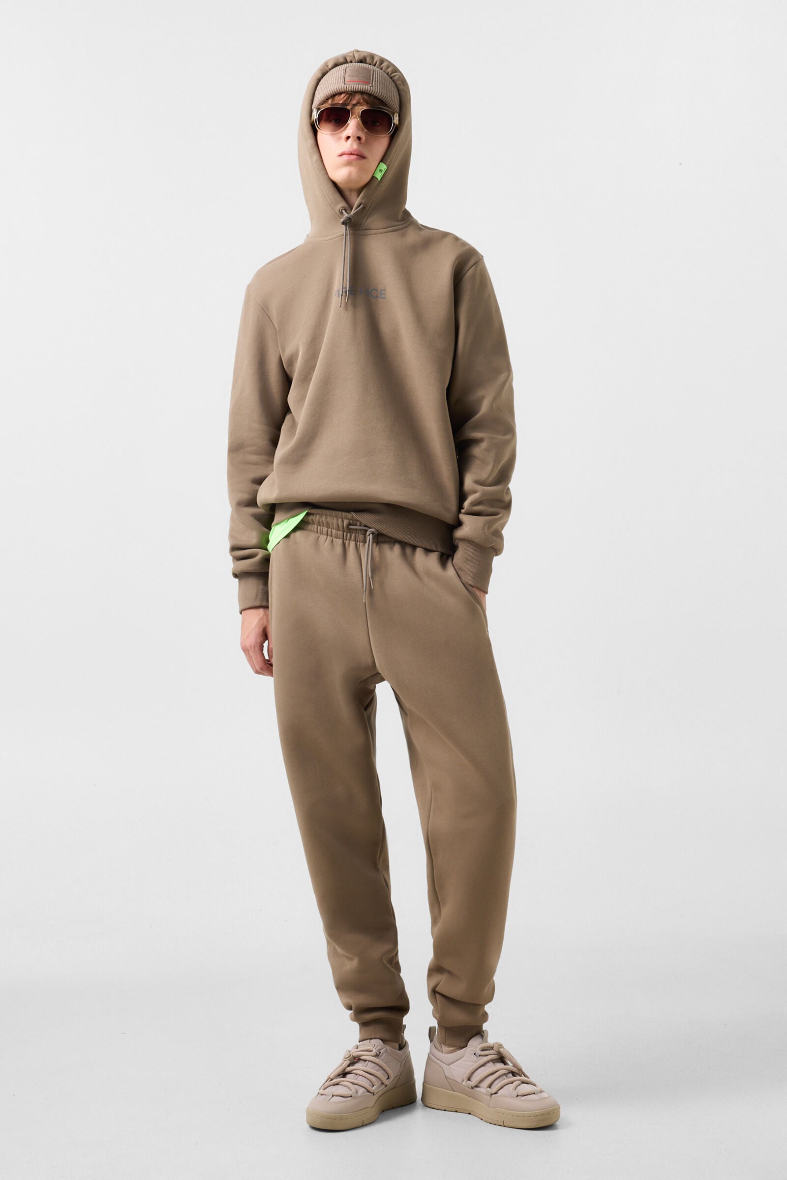 Baumwoll-Sweatpants Fadi Taupe