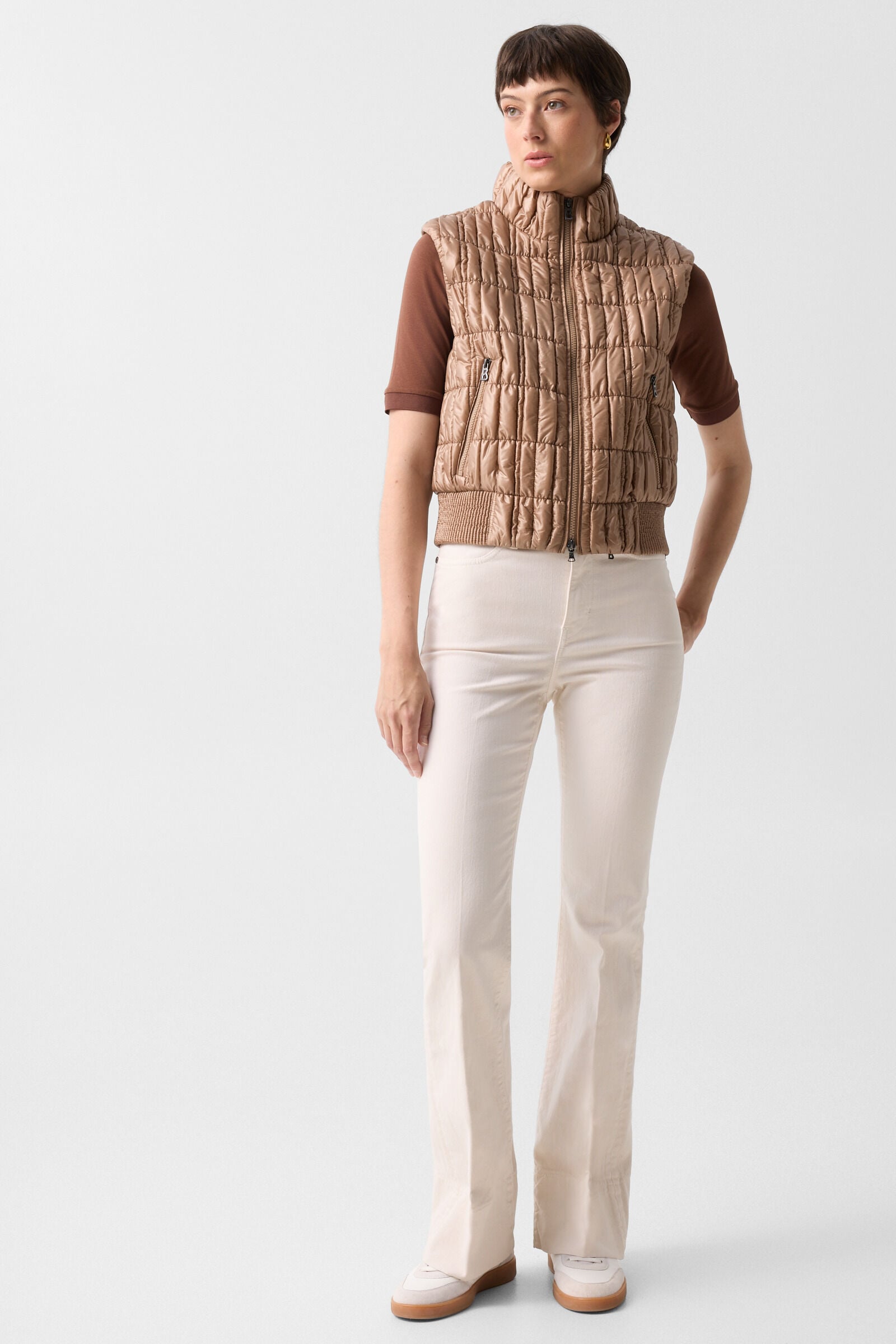 Flared fit jeans Devin Cream