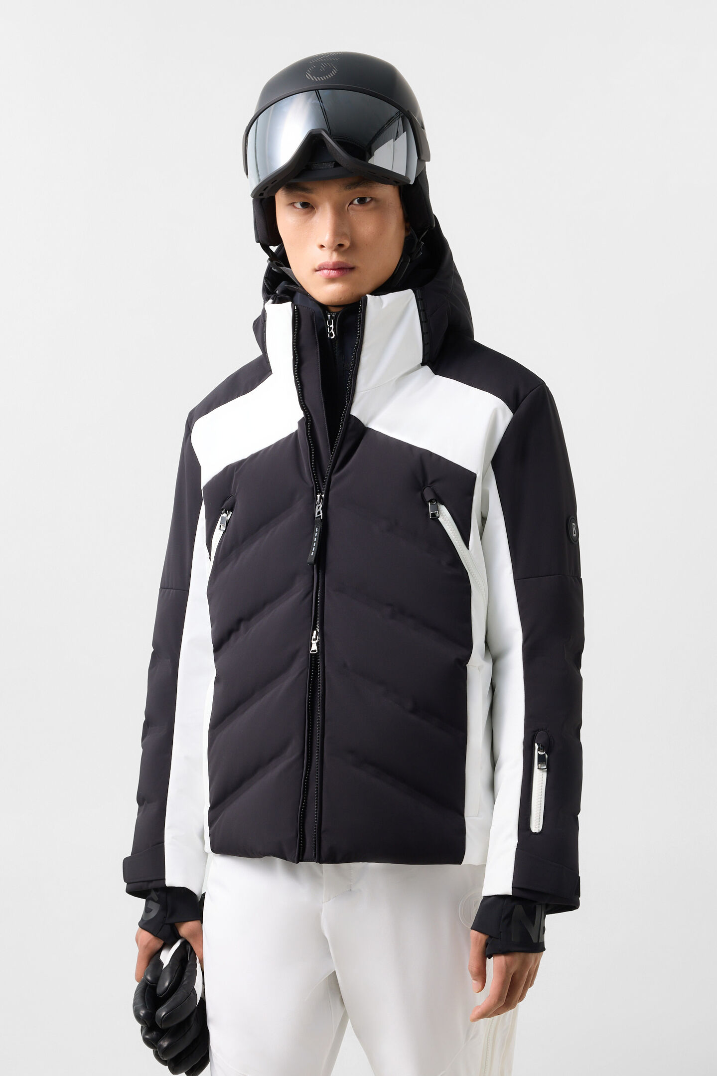 Jervie ski jacket Black and white
