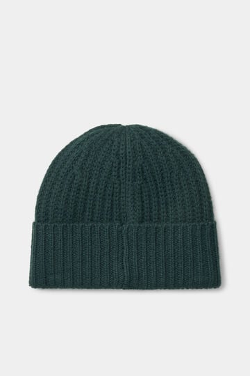 Rex knitted cashmere hat Dark green Rex knitted cashmere hat Dark green