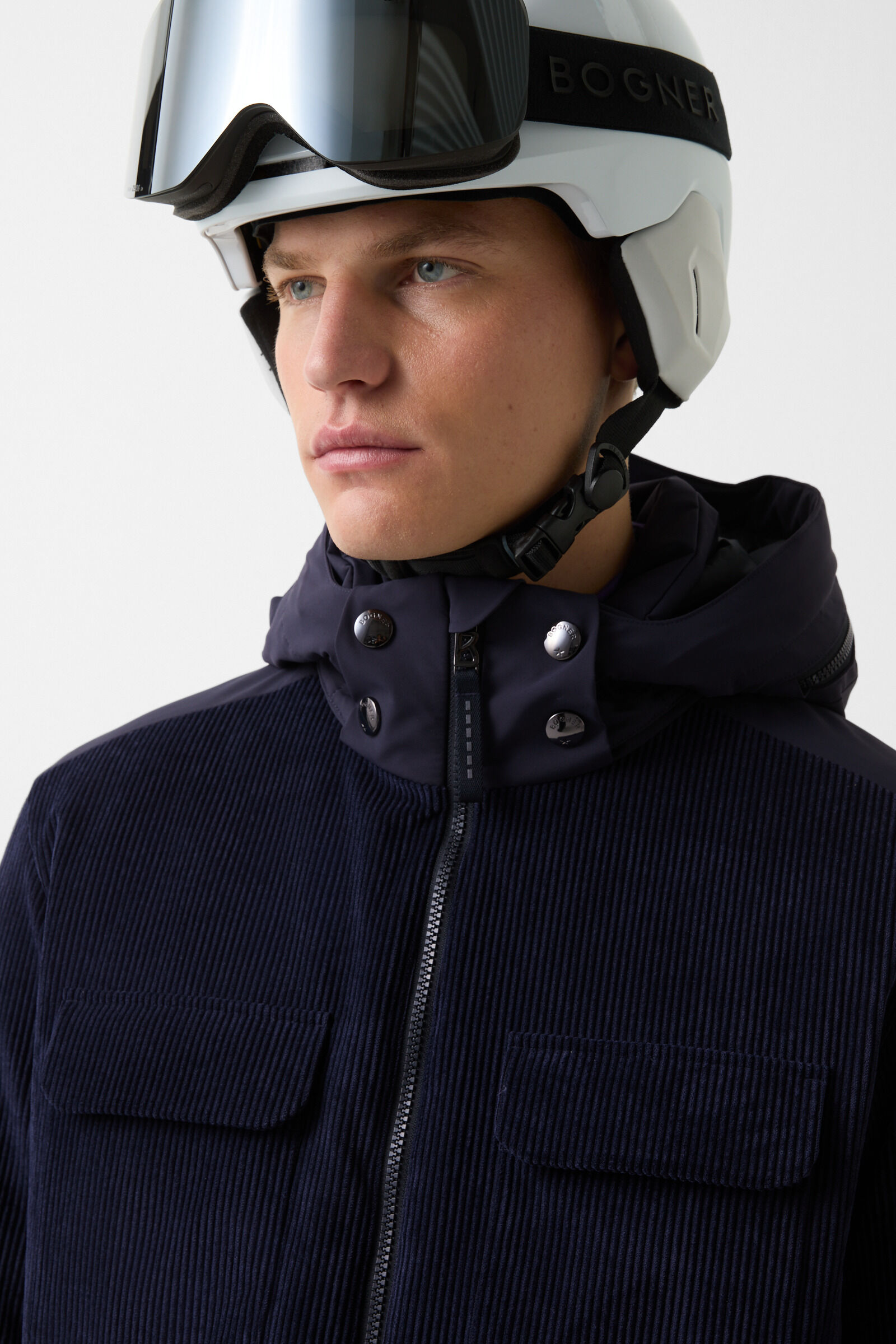 Cobe corduroy ski jacket Navy blue