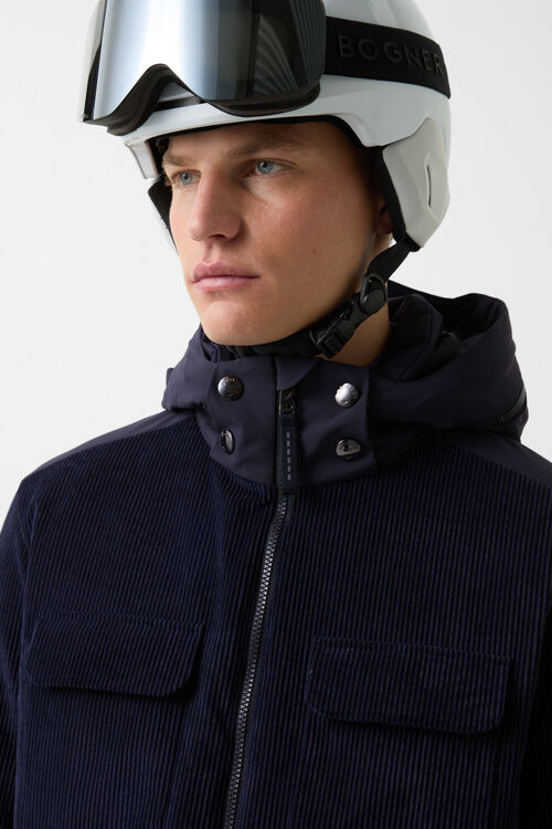 Cobe corduroy ski jacket Navy blue