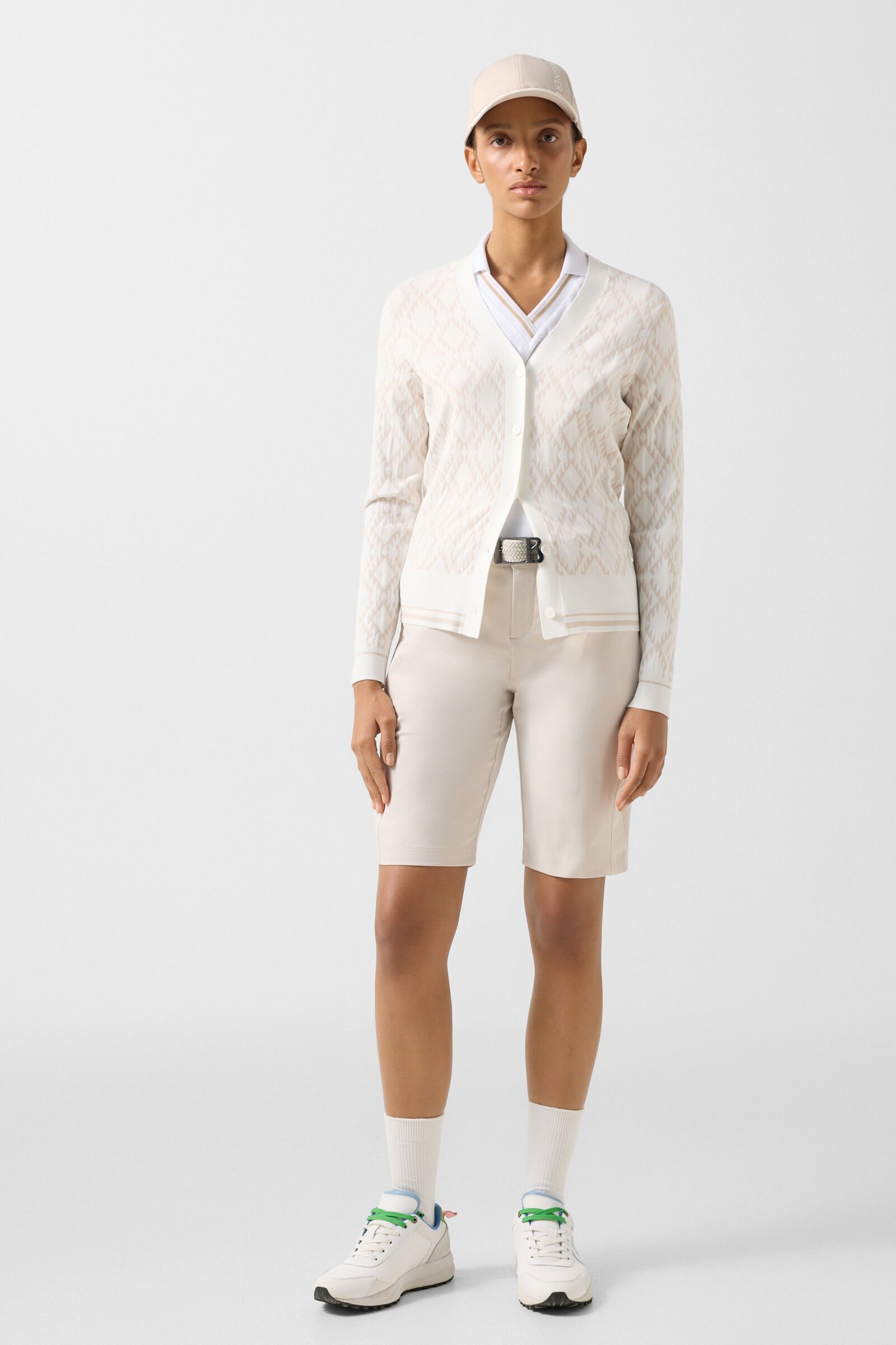 Amber knit jacket Cream/Sand