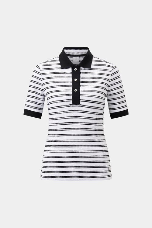 Polo-Shirt Wendy Schwarz/Weiß