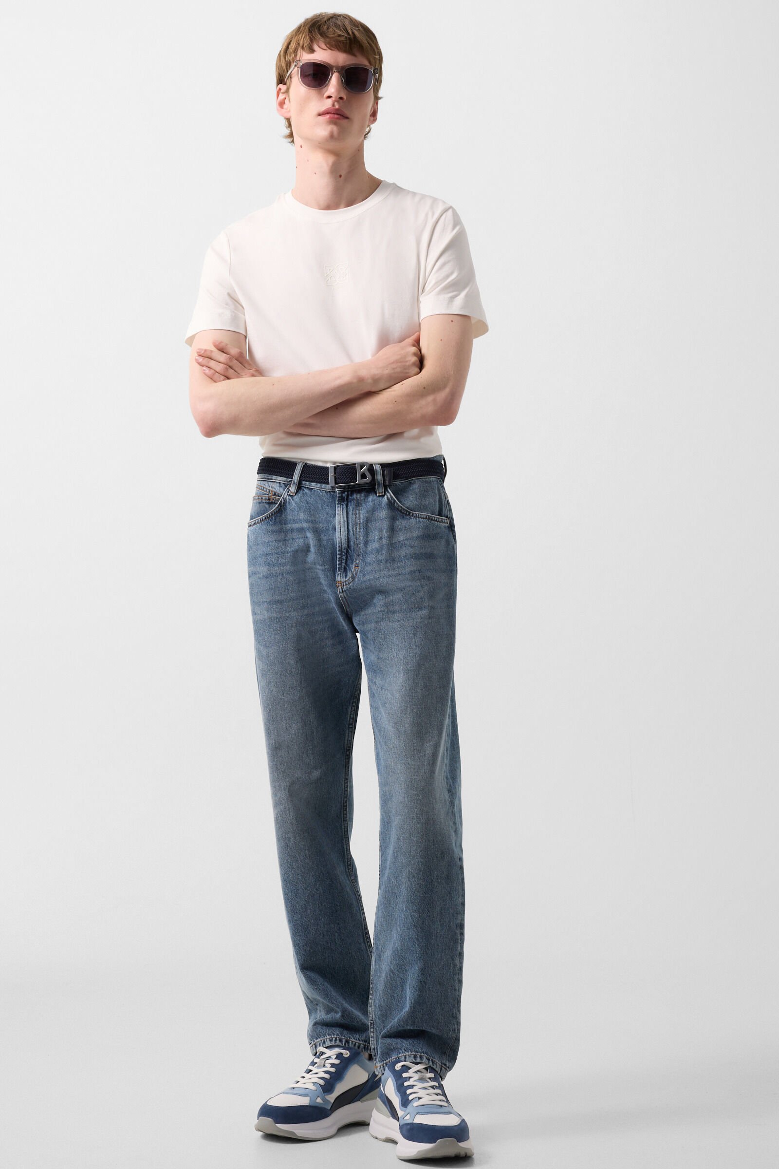 Straight fit jeans Travis Denim Blue