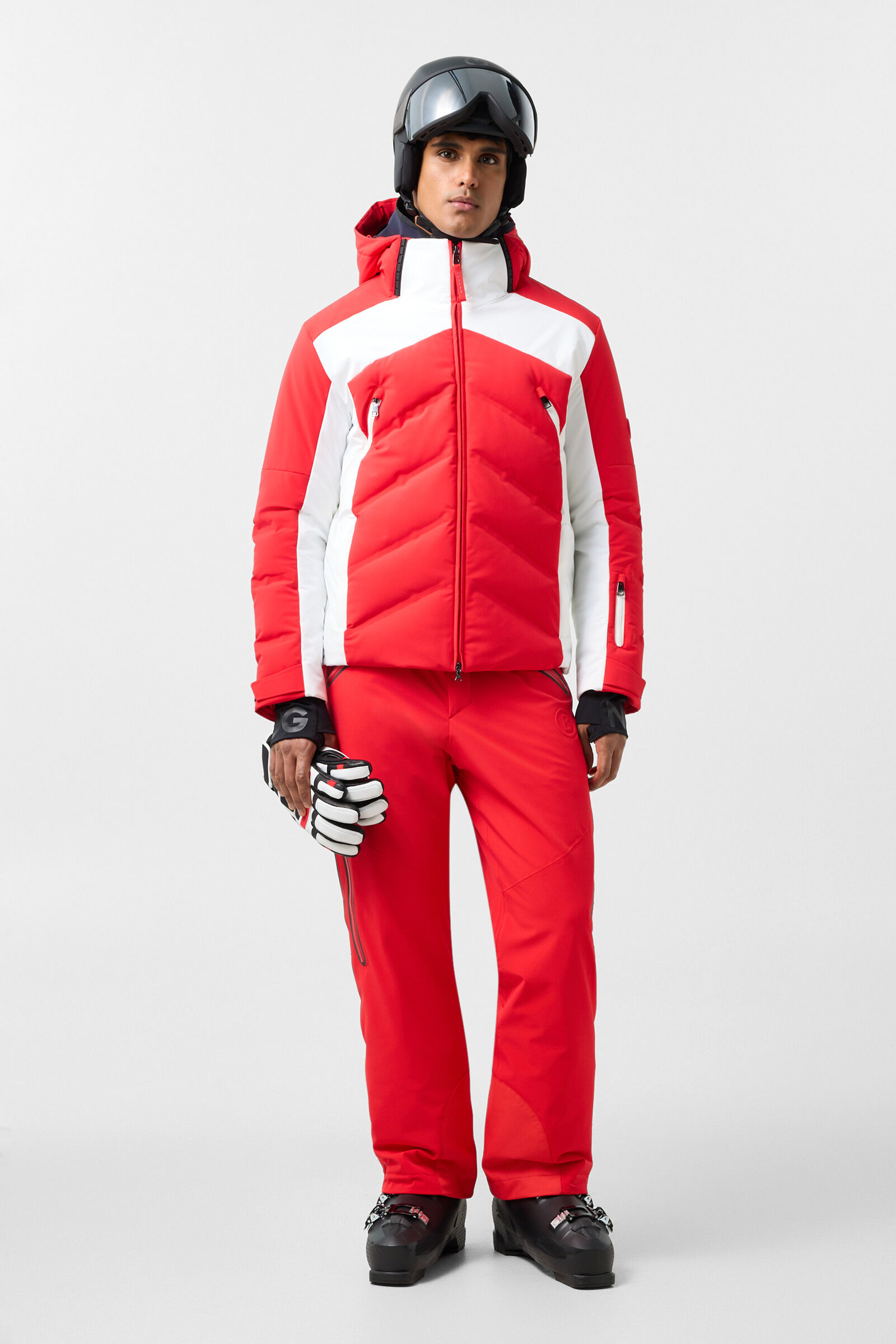 Jervie Ski Jacket Red/White