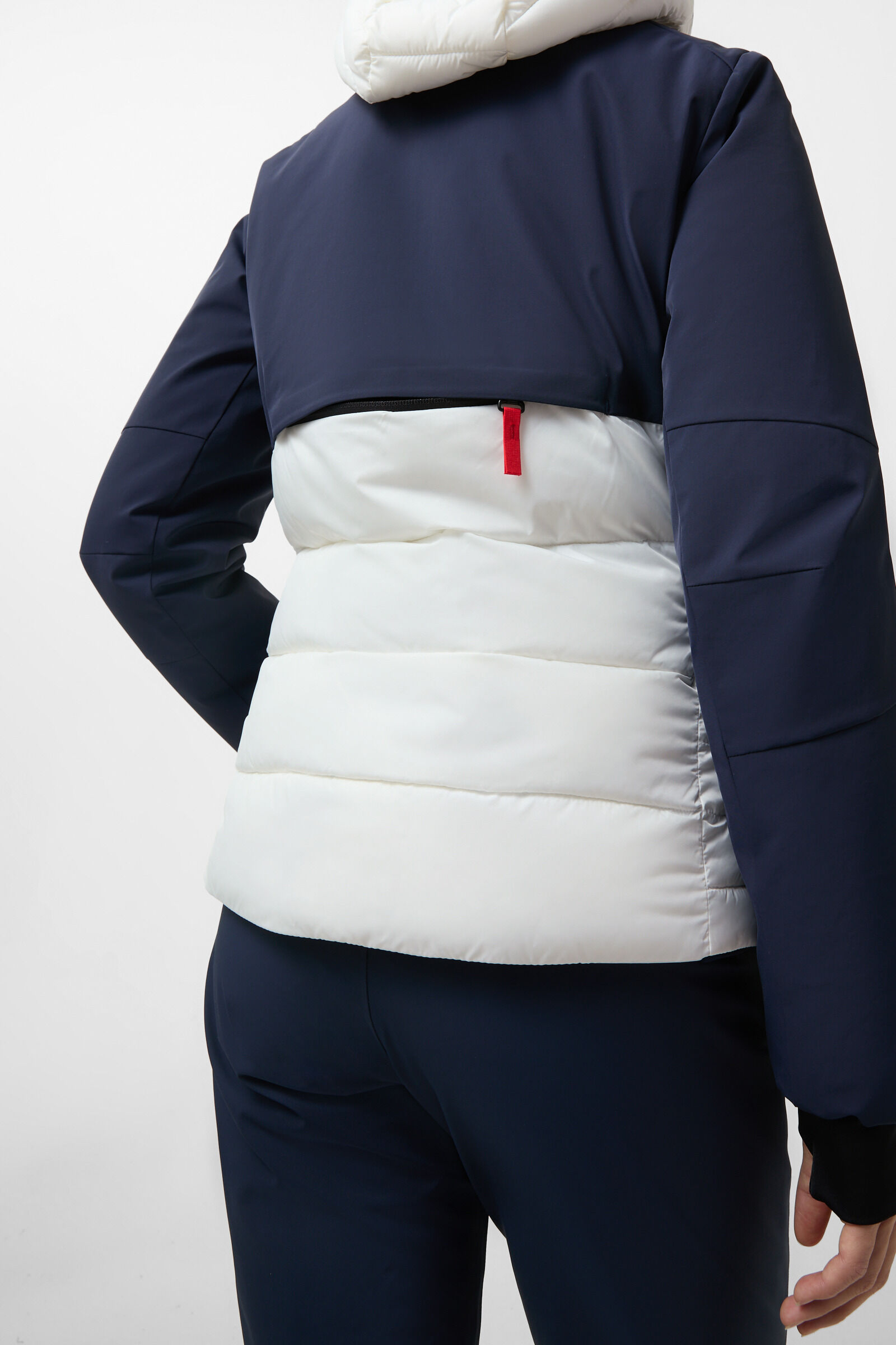 Veste de ski Janka Bleu marine/blanc