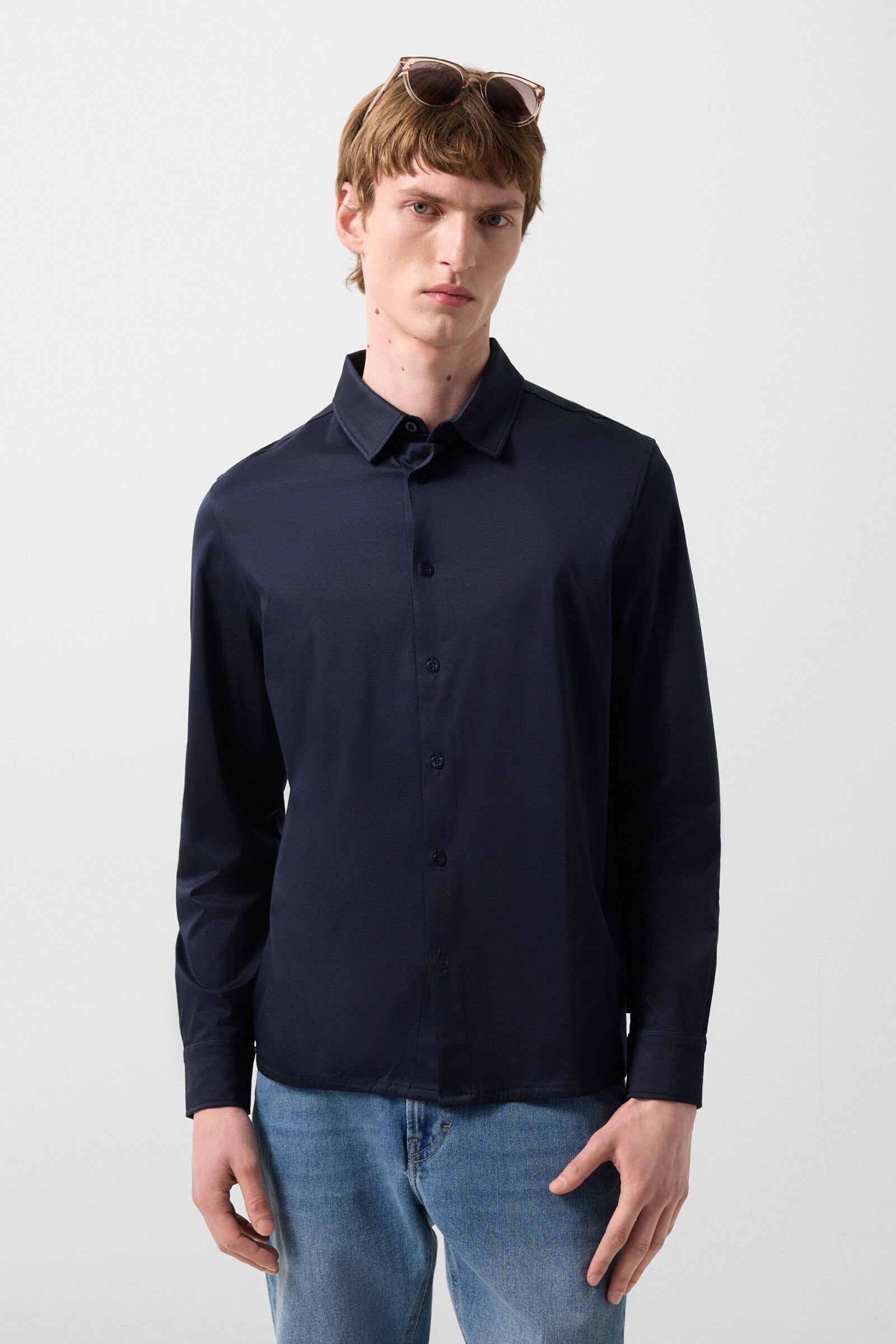 Jersey shirt Franz Navy blue