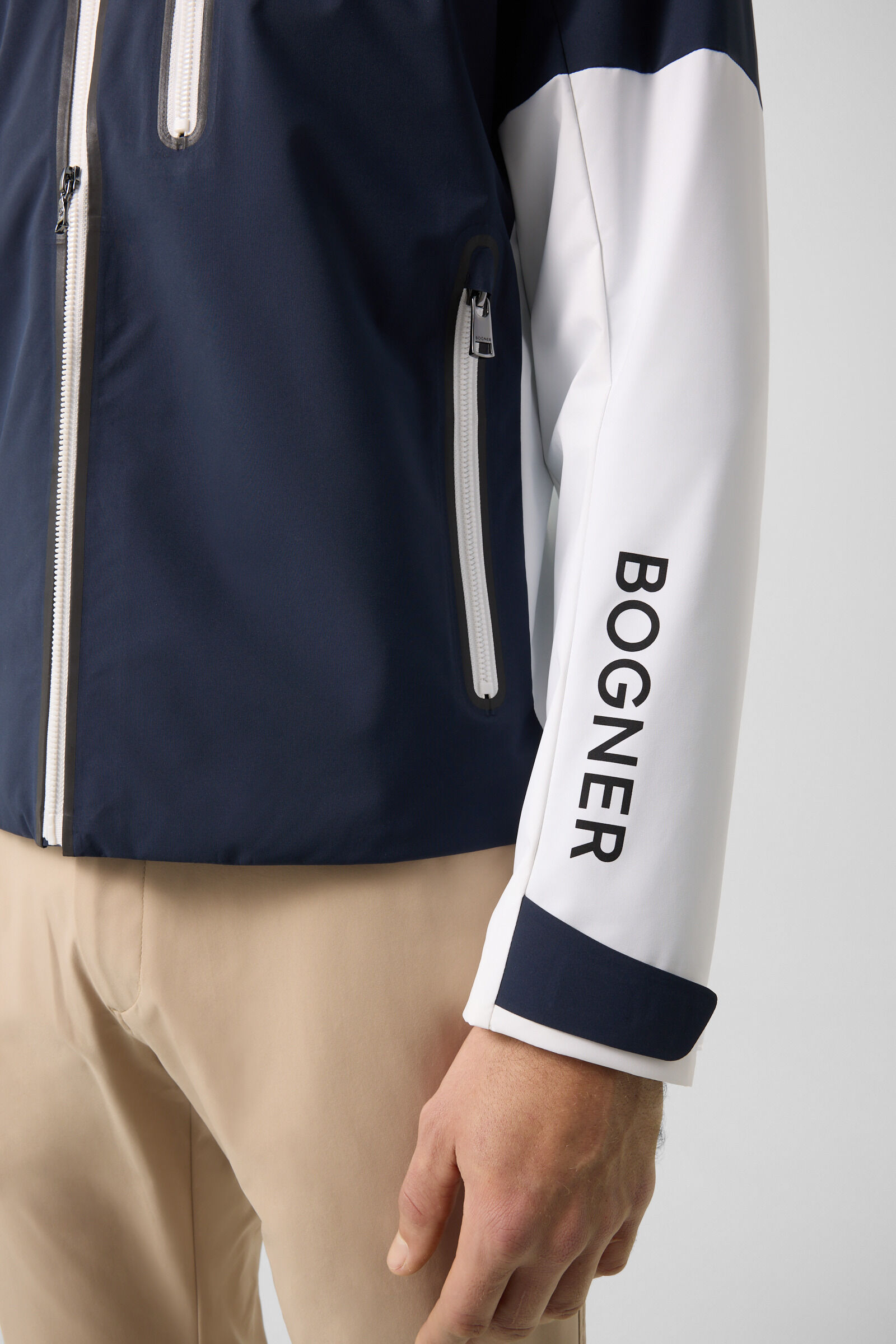 Bolek functional jacket Navy blue/white