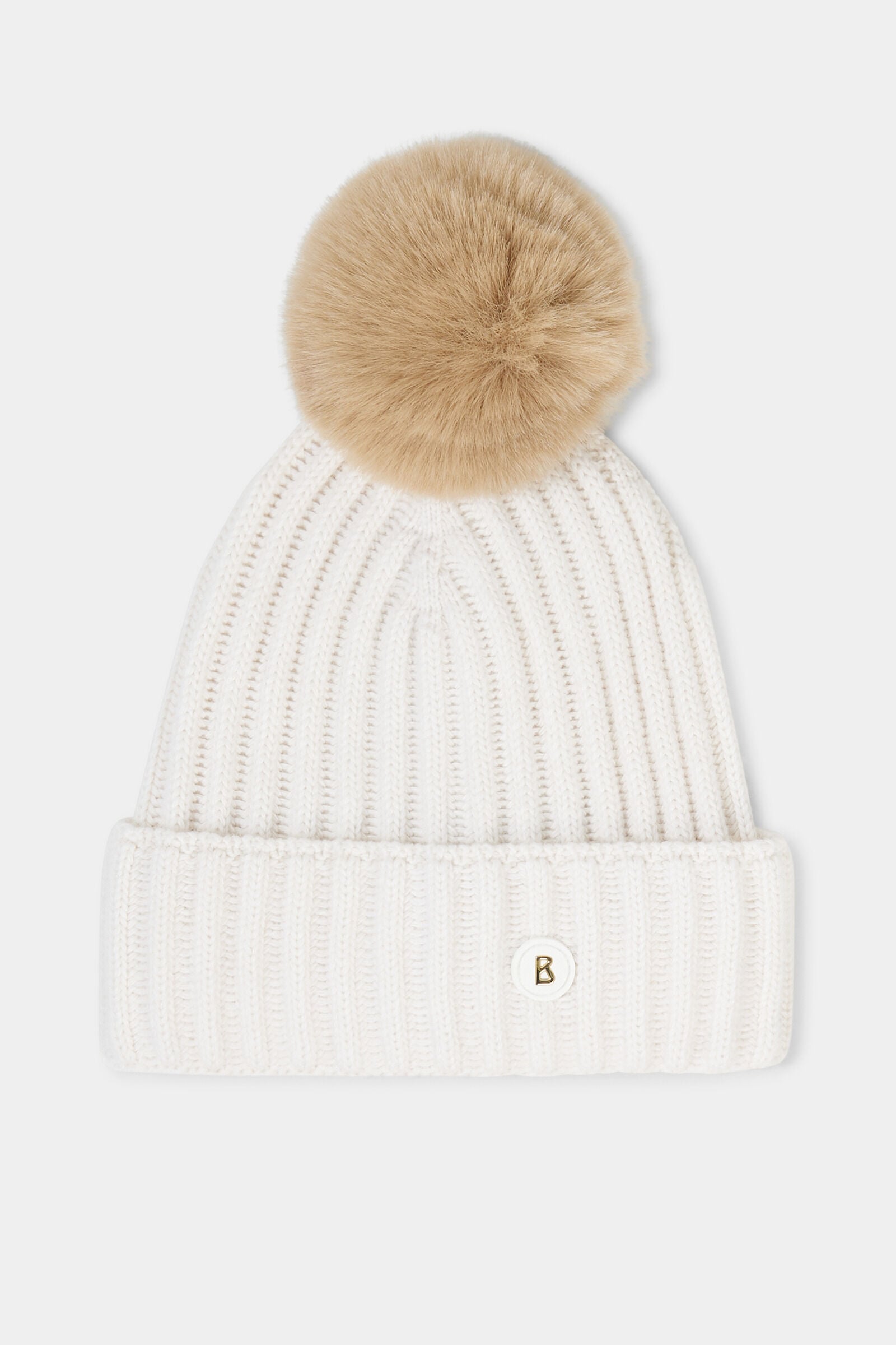 Schurwoll-Kaschmir-M&uuml;tze Ranya Off-White