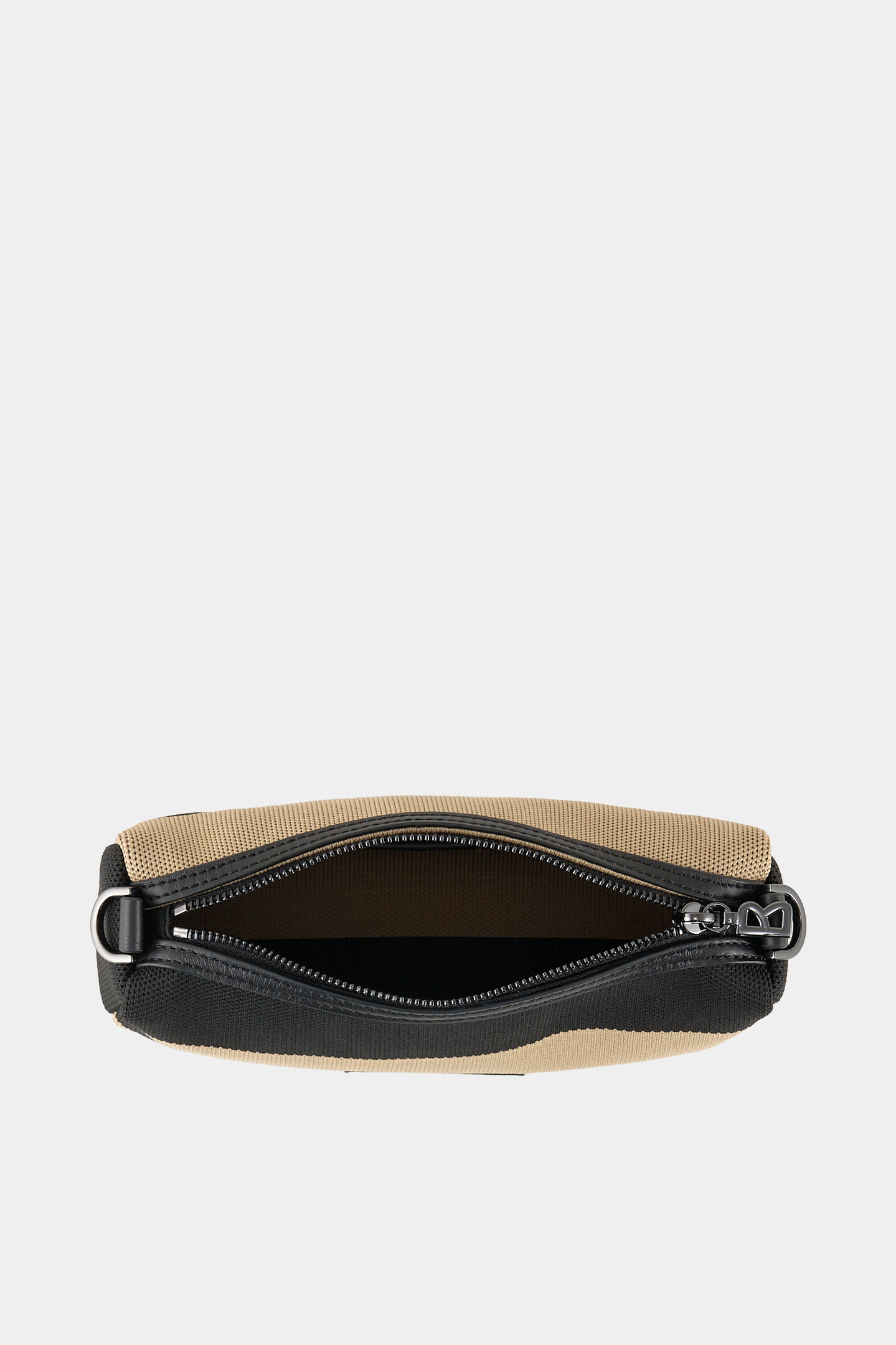 Schultertasche Vaduz Mala Schwarz/Beige