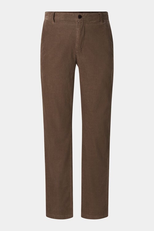 Riley Casual Corduroy Trousers Brown