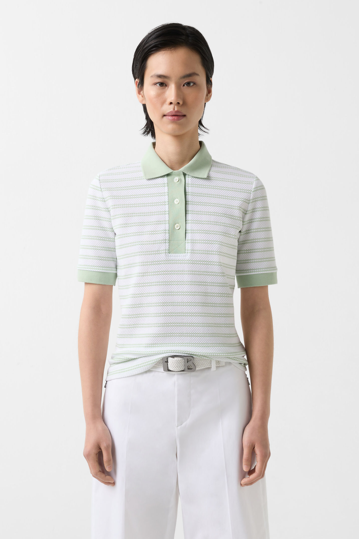 Wendy Polo shirt Mint/White