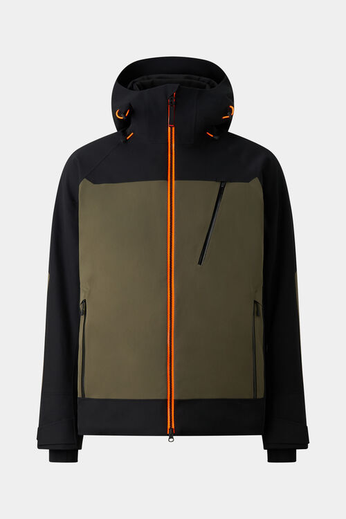 Skijacke Tajo Schwarz/Oliv-Gr&uuml;n