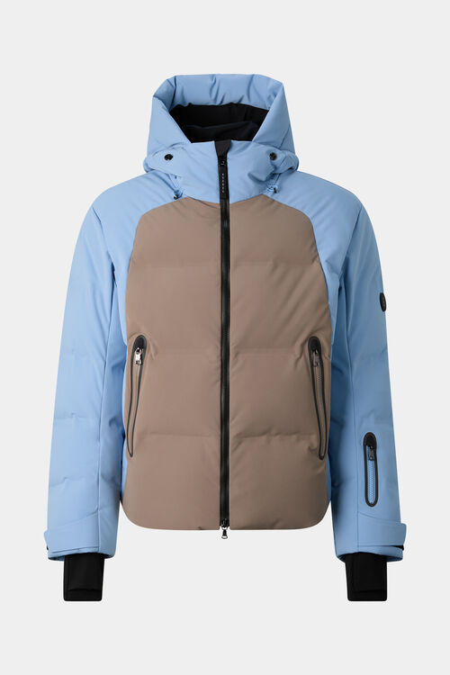 Ski-Daunenjacke Paale Hellblau/Taupe