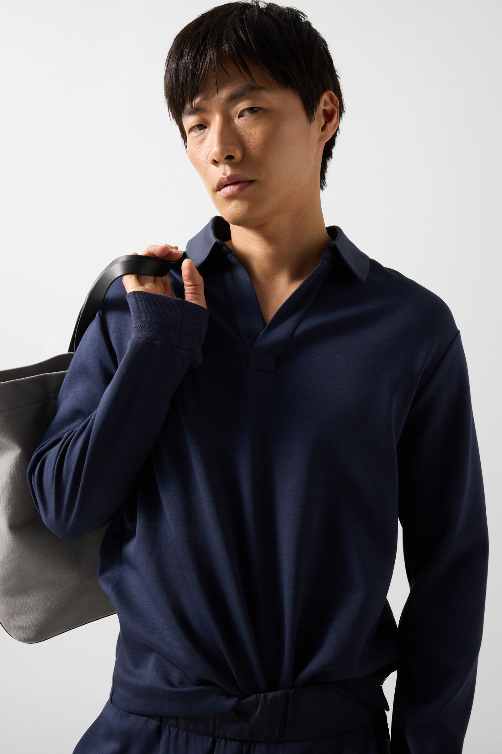 Lionel polo sweatshirt Navy blue