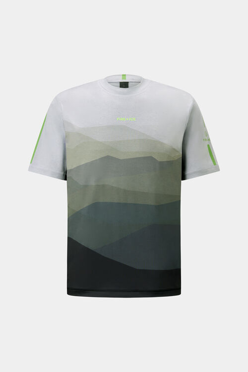 Balduin mesh shirt Light gray/olive green