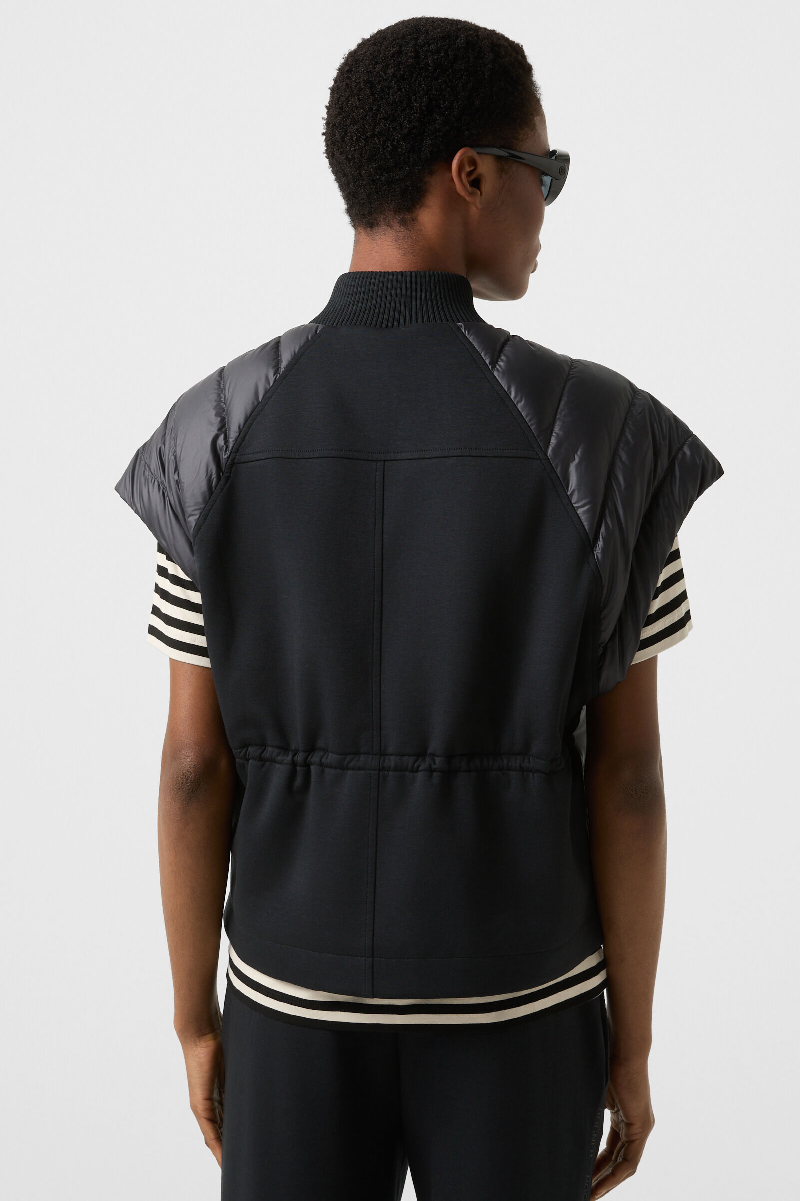 Nahla hybrid down waistcoat Black