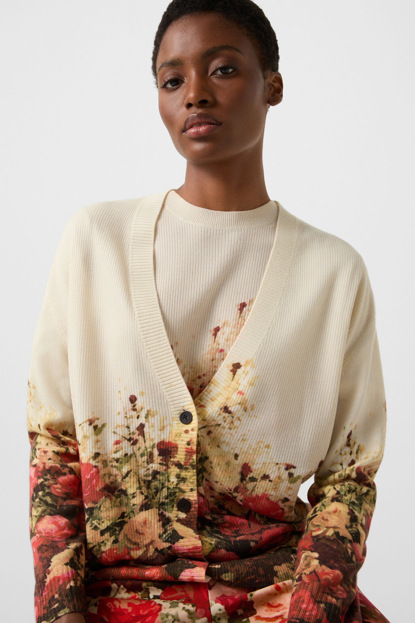 Cardigan Heidi Sand/Rot