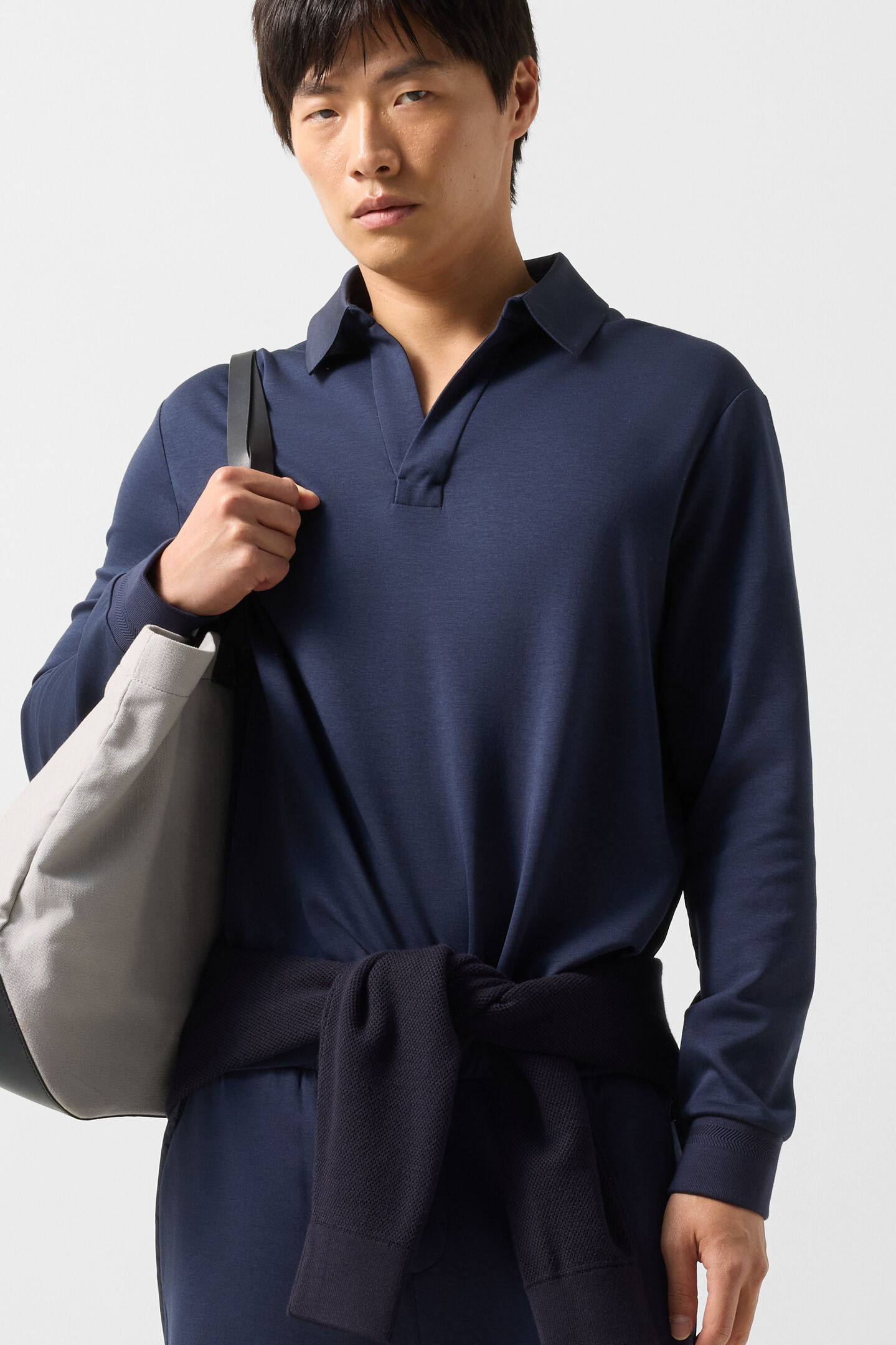 Lionel polo sweatshirt Navy blue