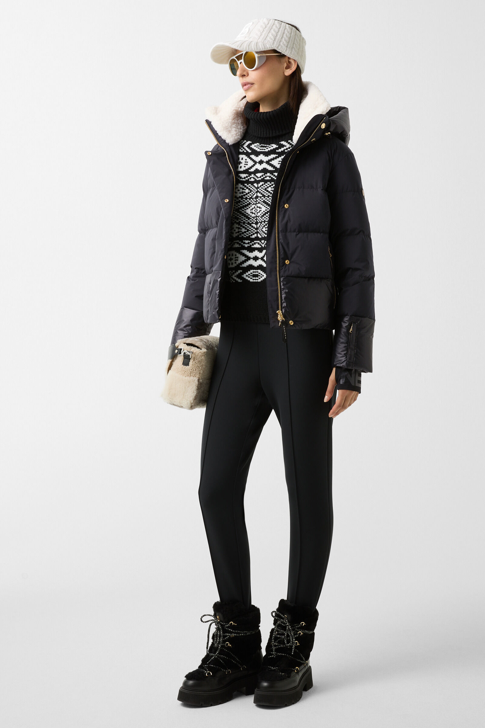 Maja down ski jacket Black