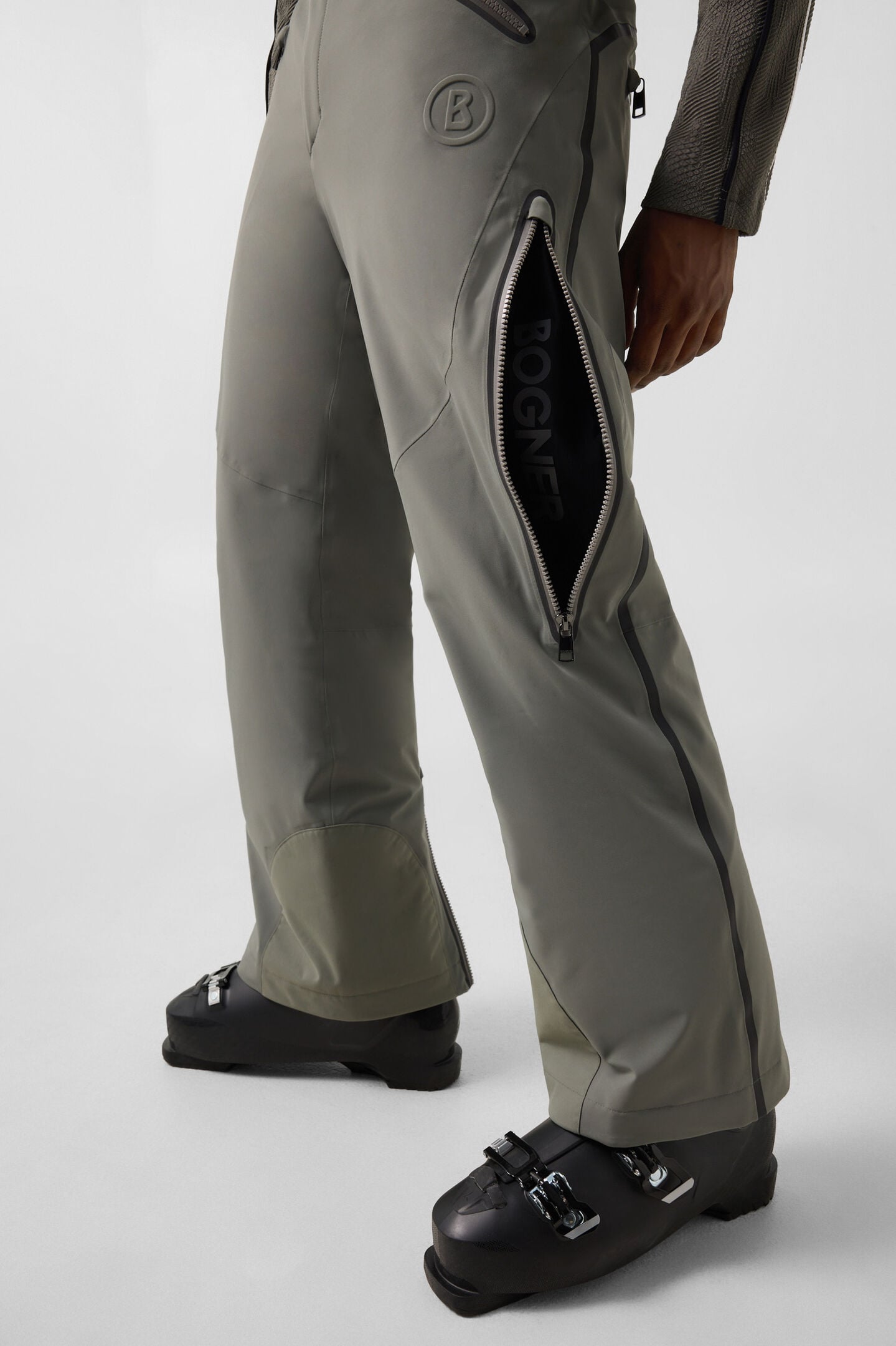 Tim's ski trousers Grey/Olive