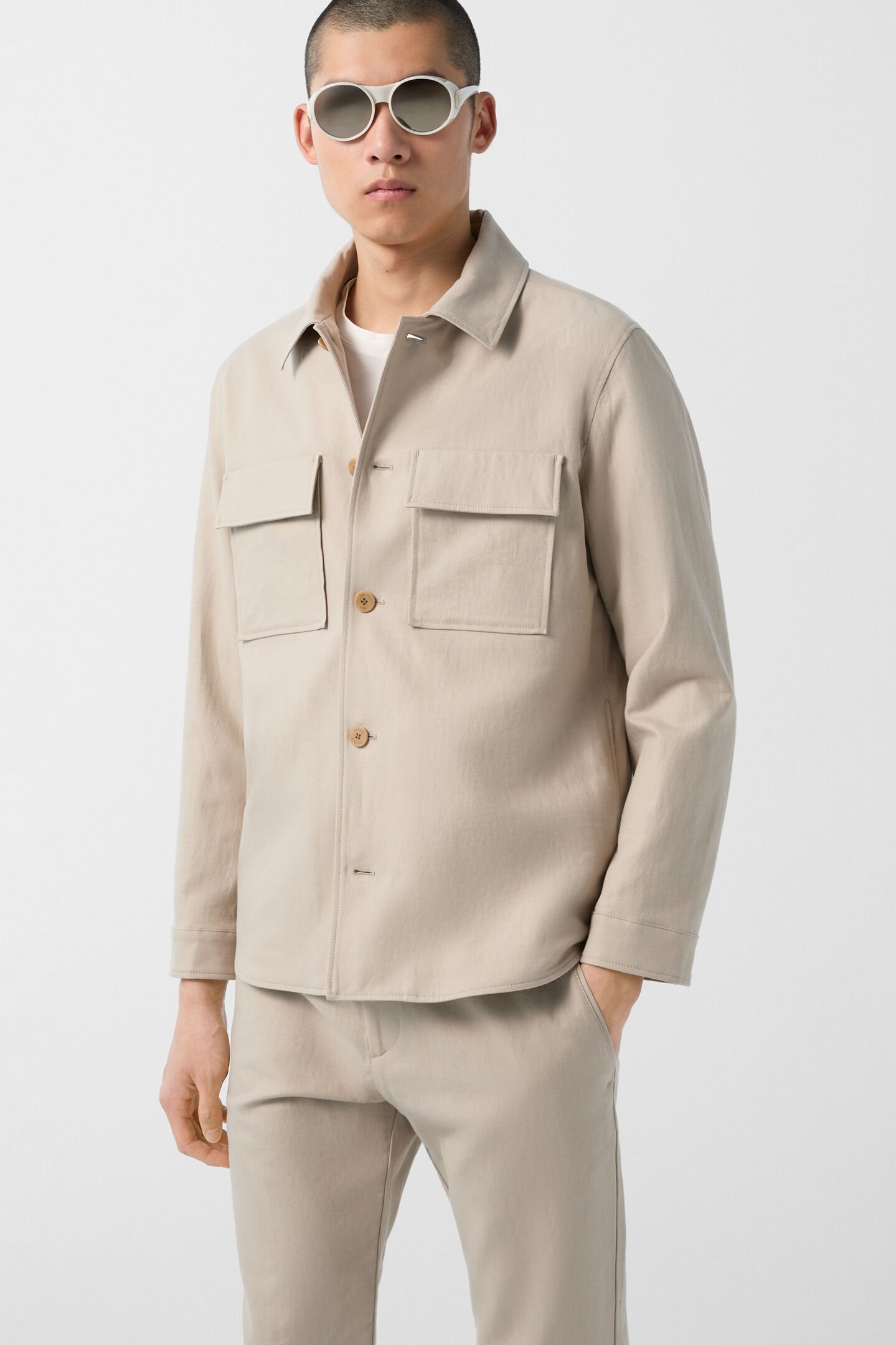 Hemdjacke Larry Beige