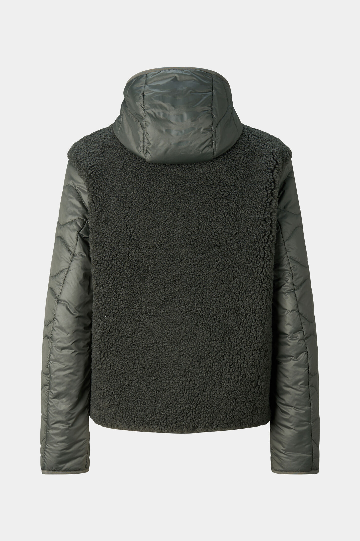Bibi Teddy Quilted Jacket Olive
