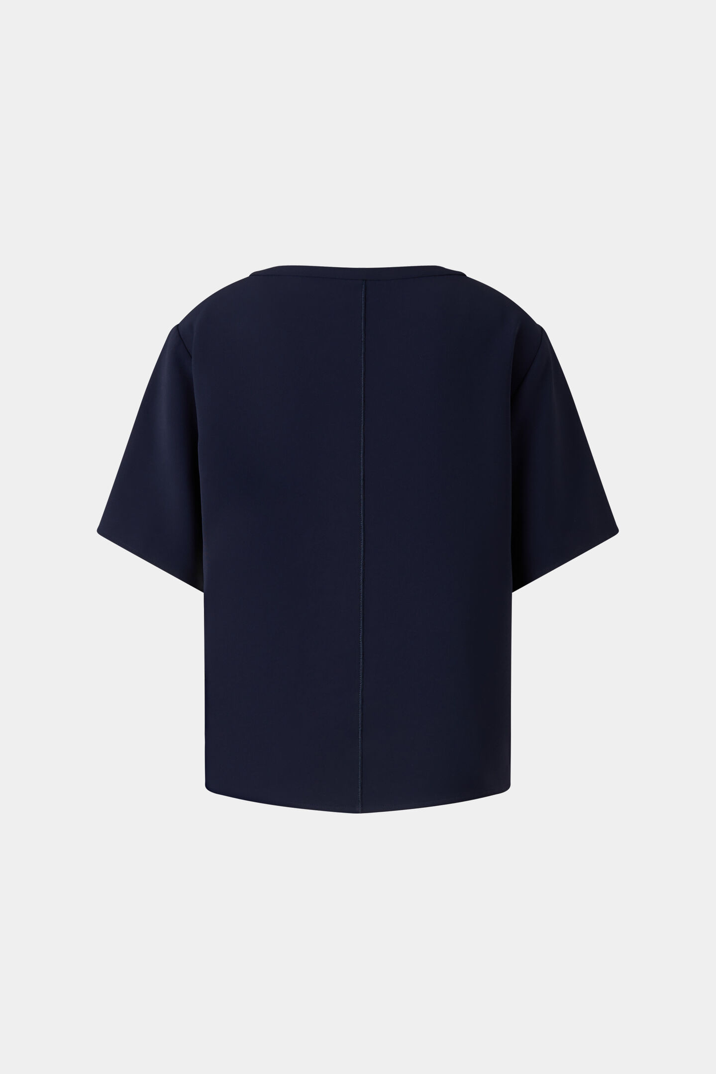 Crêpe-Shirt Scarlet Navy-Blau