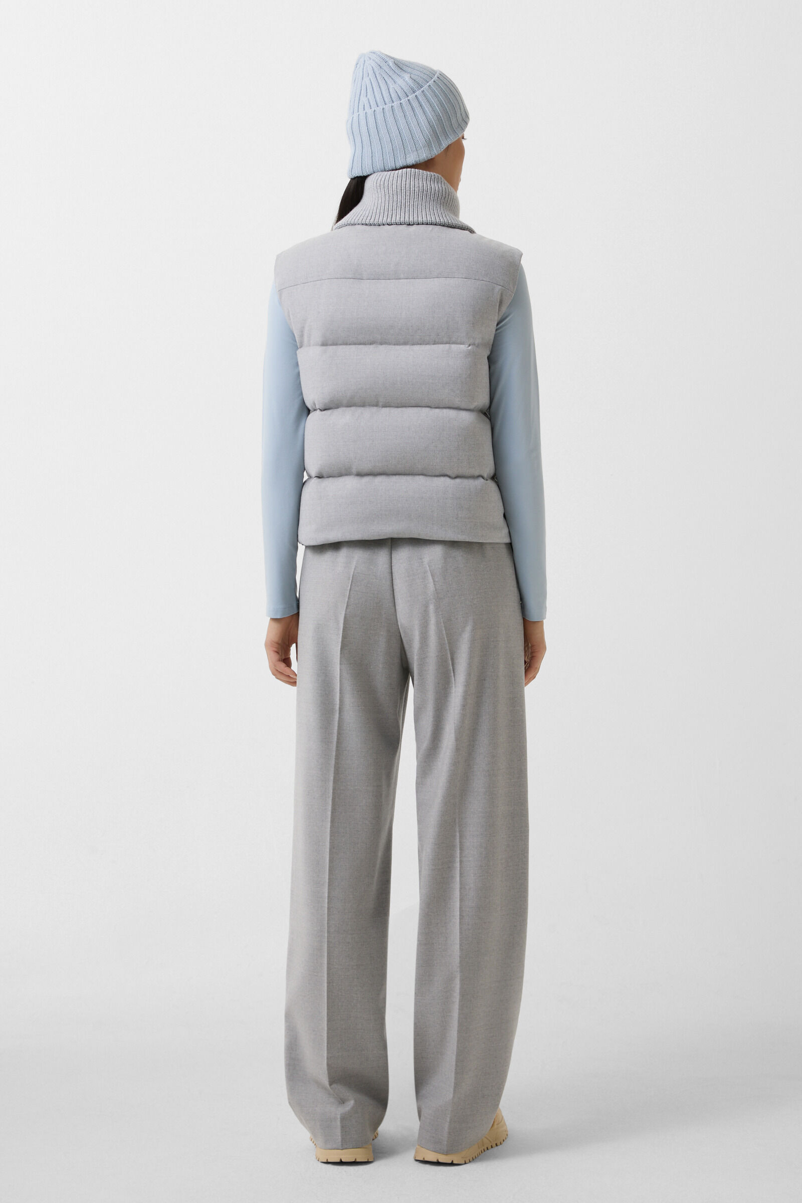 Daunenweste Eloise Hellgrau