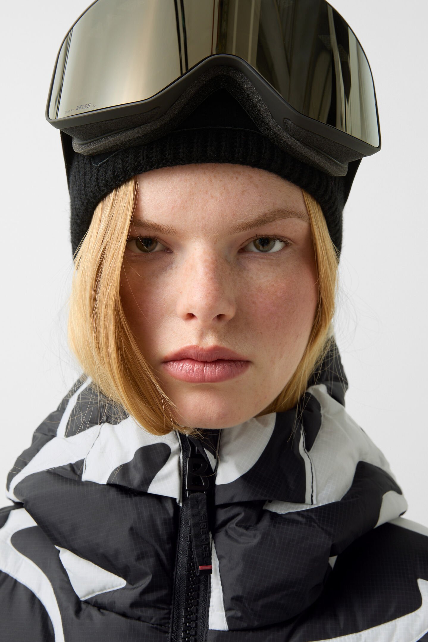 Valeria ski jacket Black/white