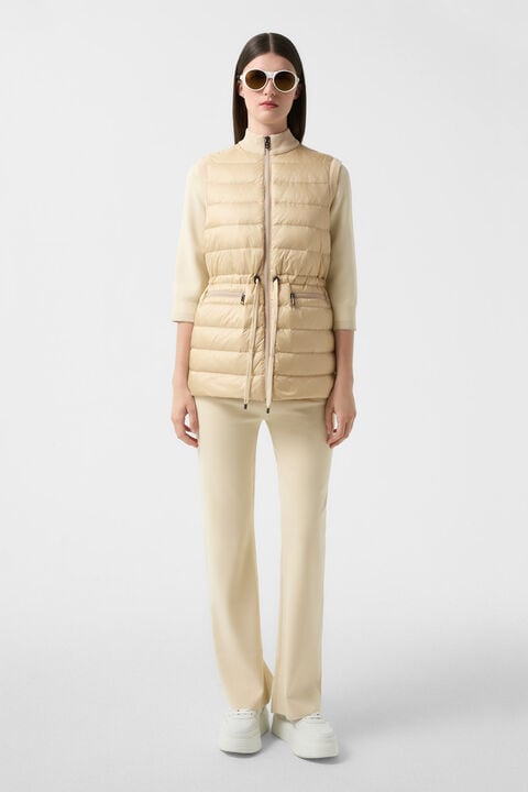 Arina knitted and quilted vest Beige Arina knitted and quilted vest Beige
