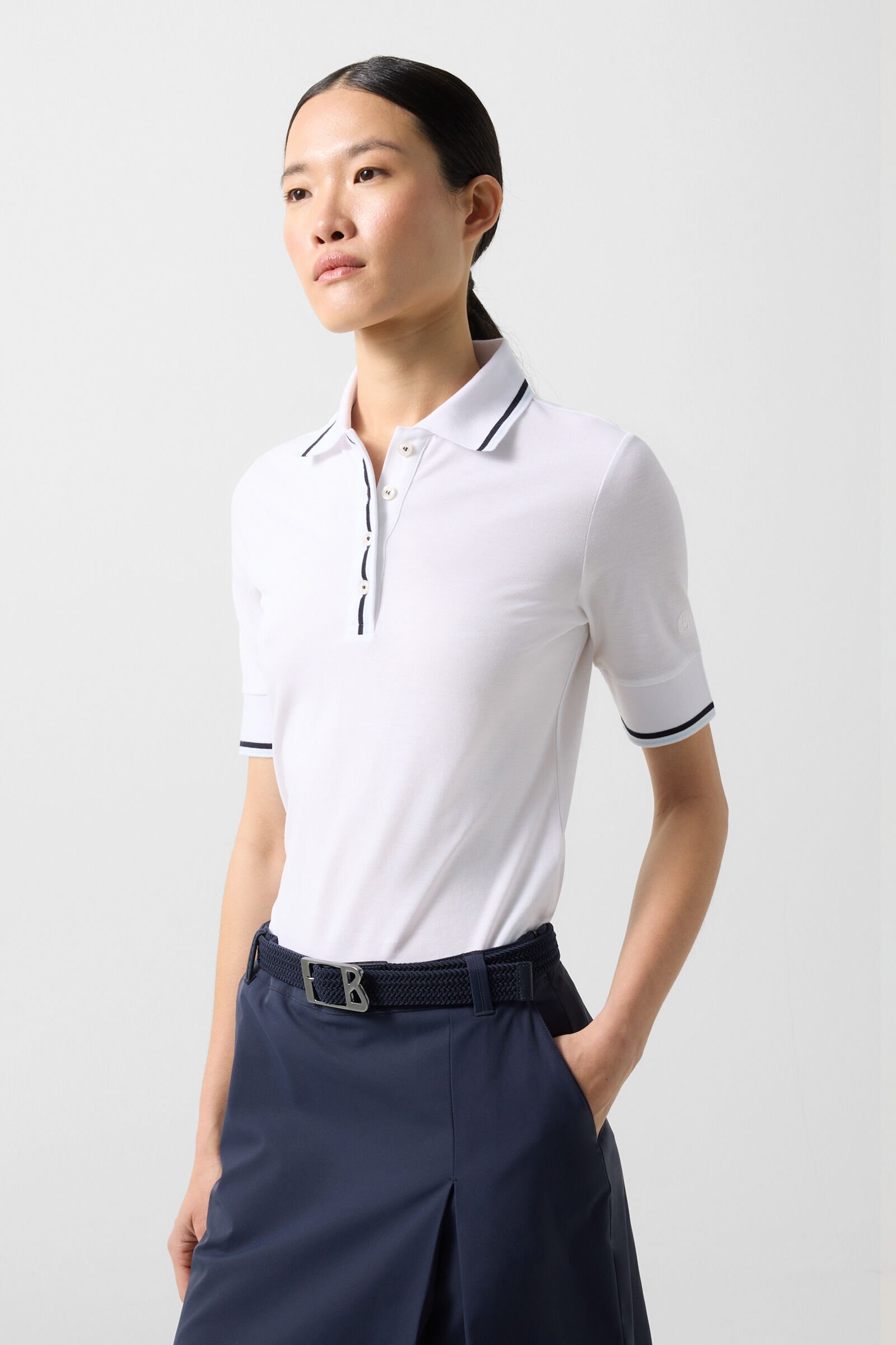 Funktons polo shirt Elenor White