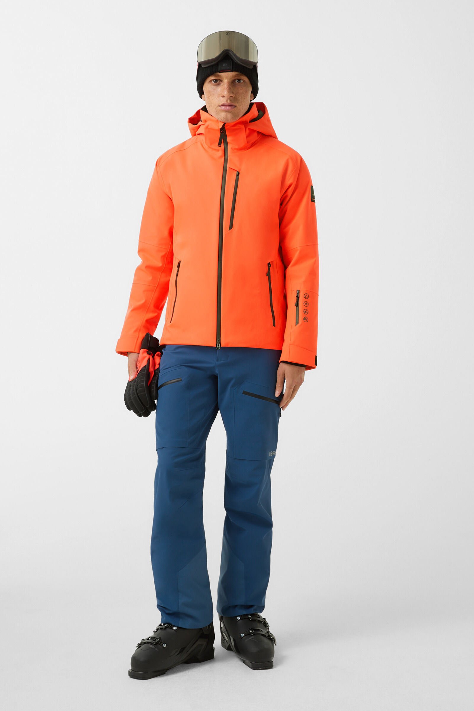 Eason ski jacket Neon orange
