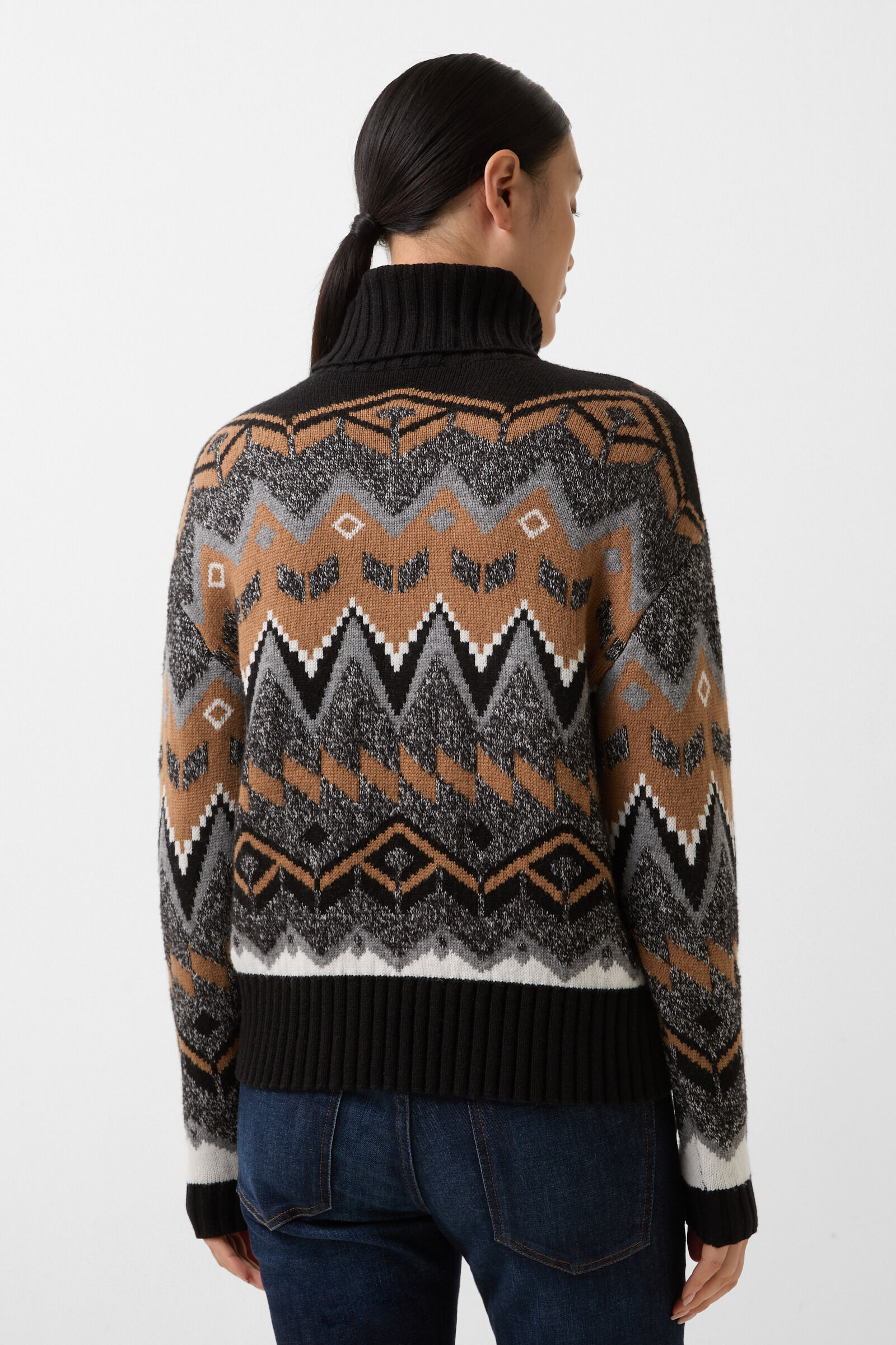 Norwegian jumper Raegan Black/grey/hazel
