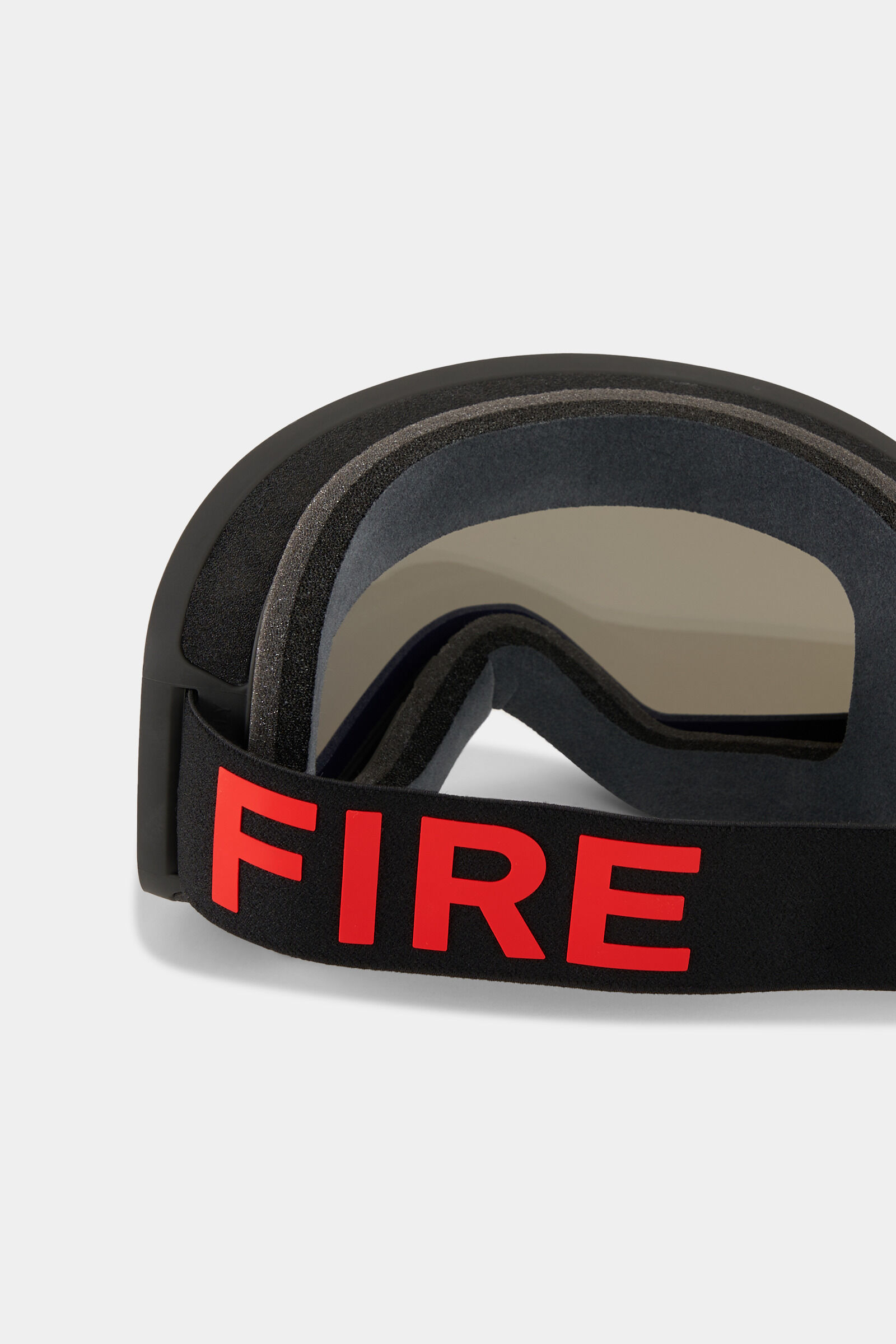 Clear ski goggles Black/red