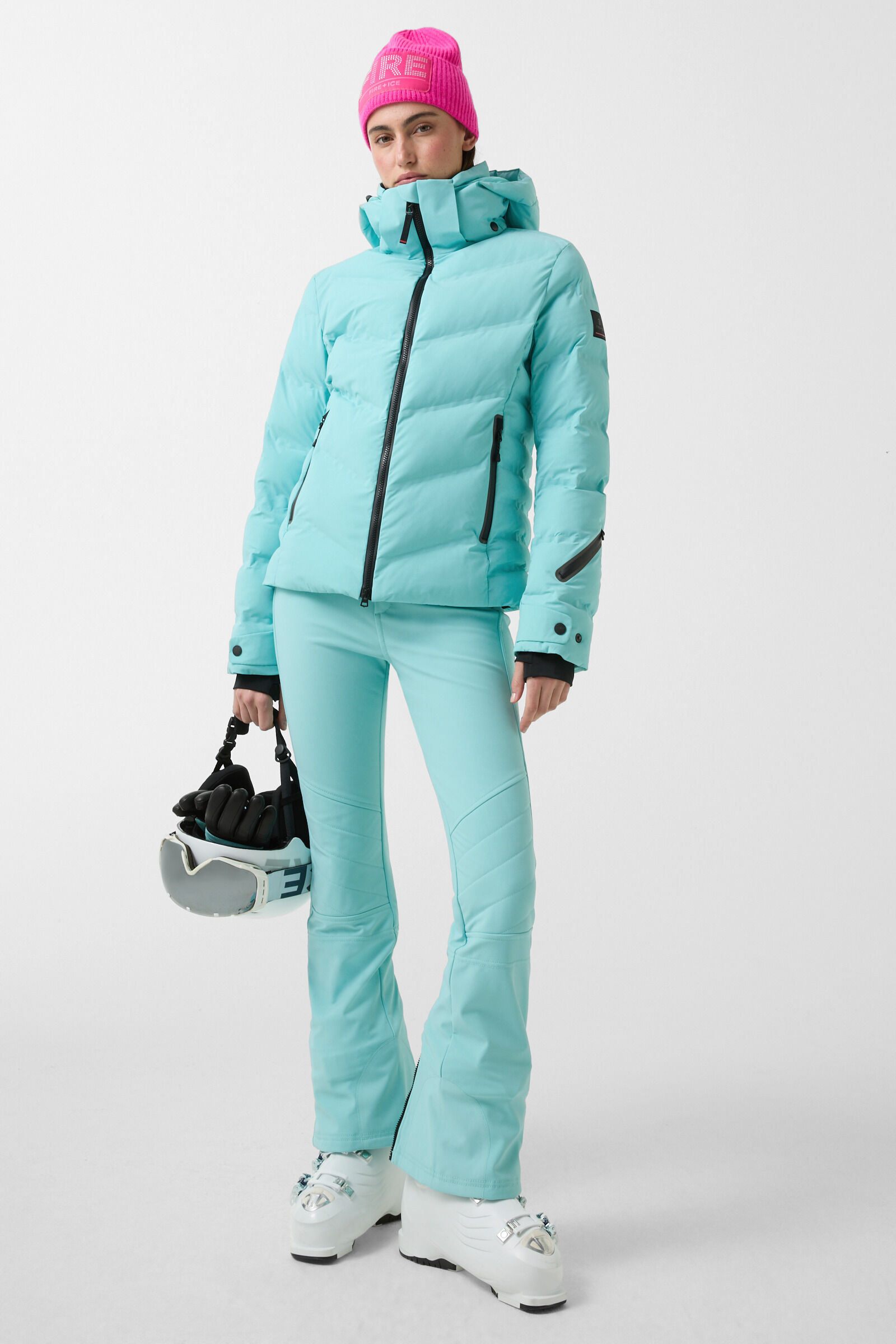 Ski-Steppjacke Tec-Sael Eisblau
