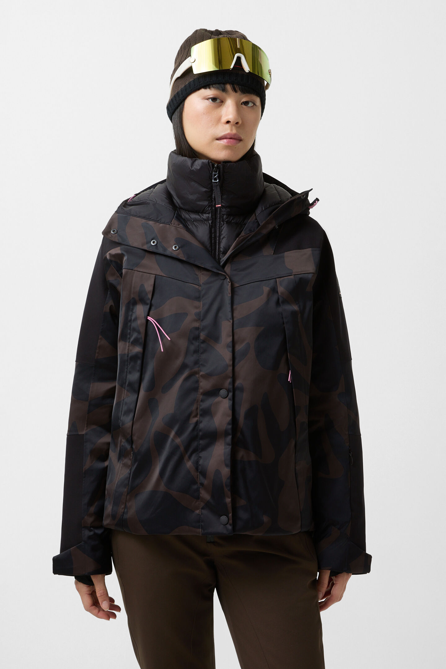 Tinka ski jacket Chocolate/black