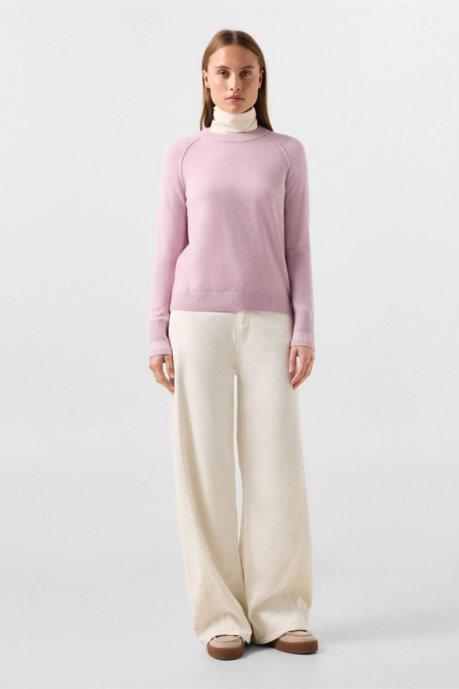 Vanessa pure new wool and cashmere jumper Ros&eacute;