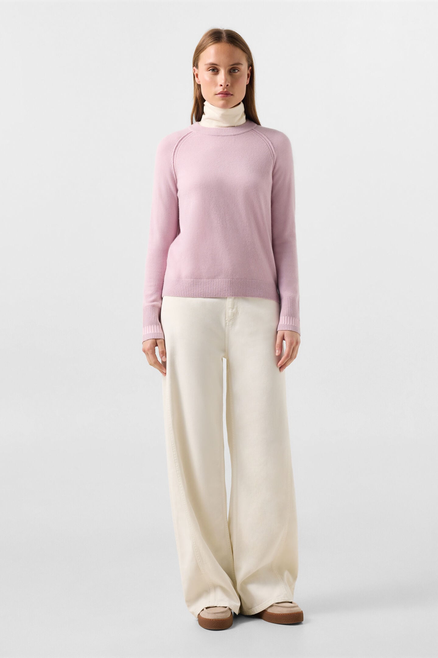 Vanessa pure new wool and cashmere jumper Ros&eacute;