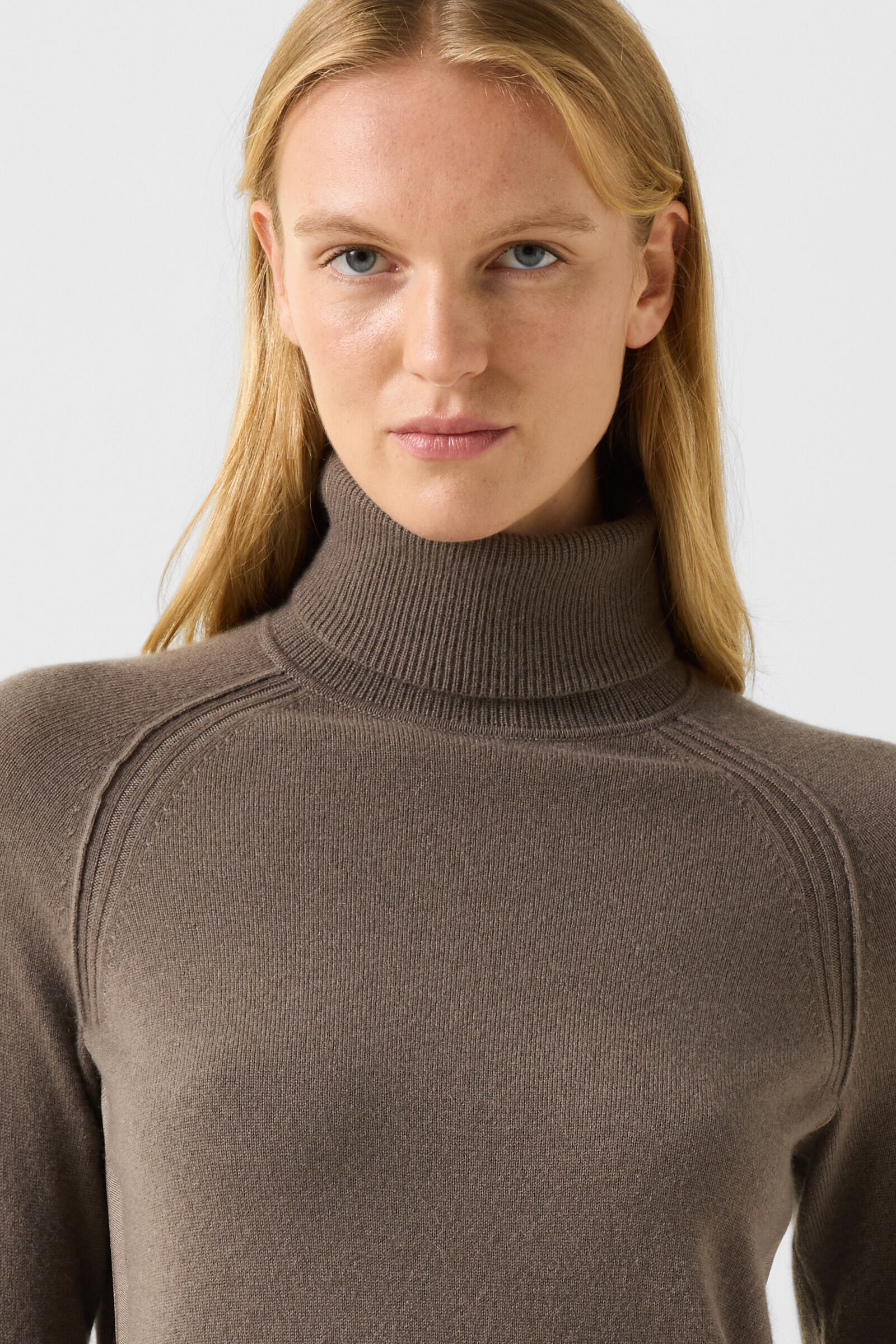 Vaiana pure new wool and cashmere jumper Grey-brown